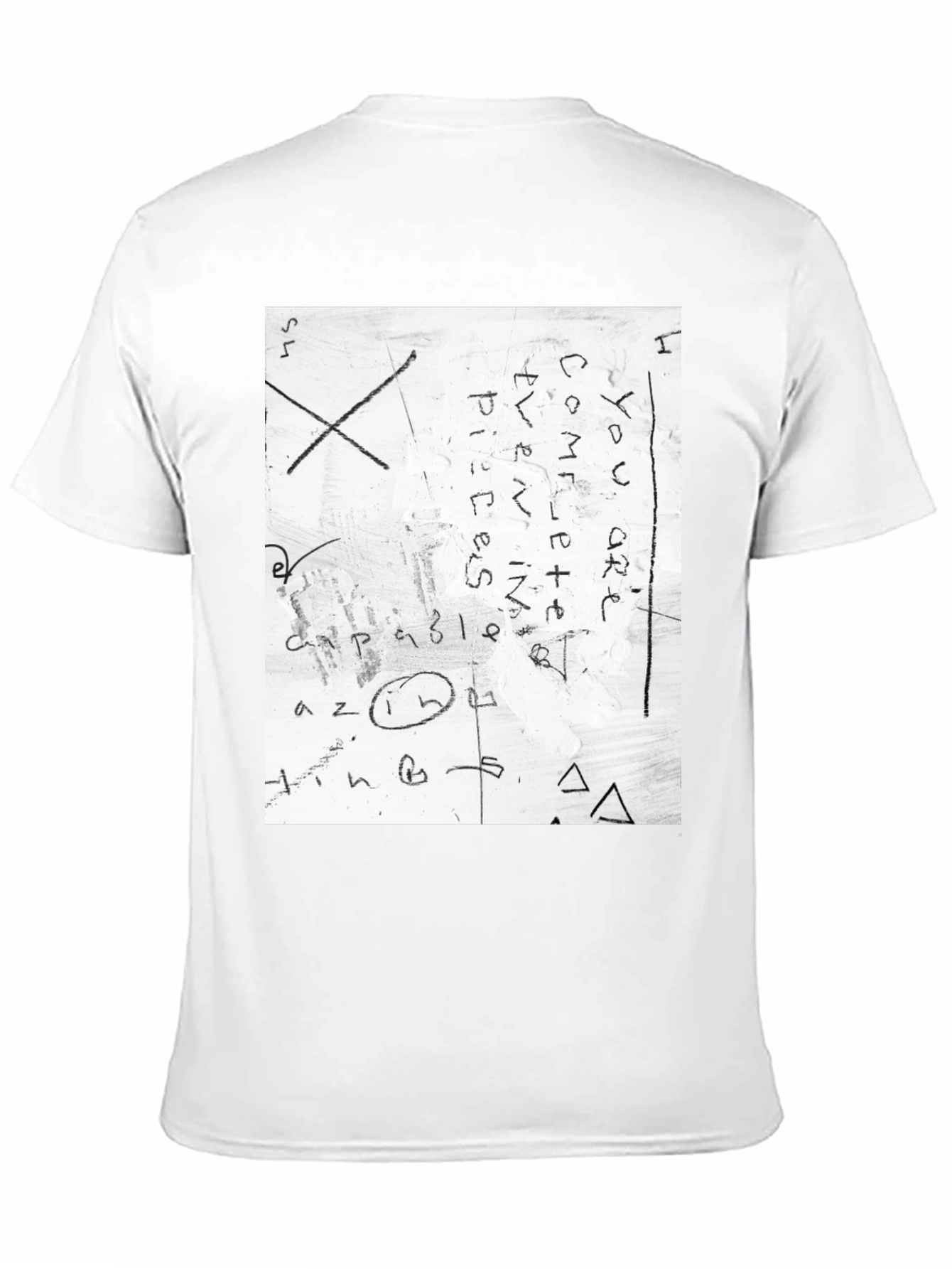Abstract Graphic Print Crew Neck T-Shirt