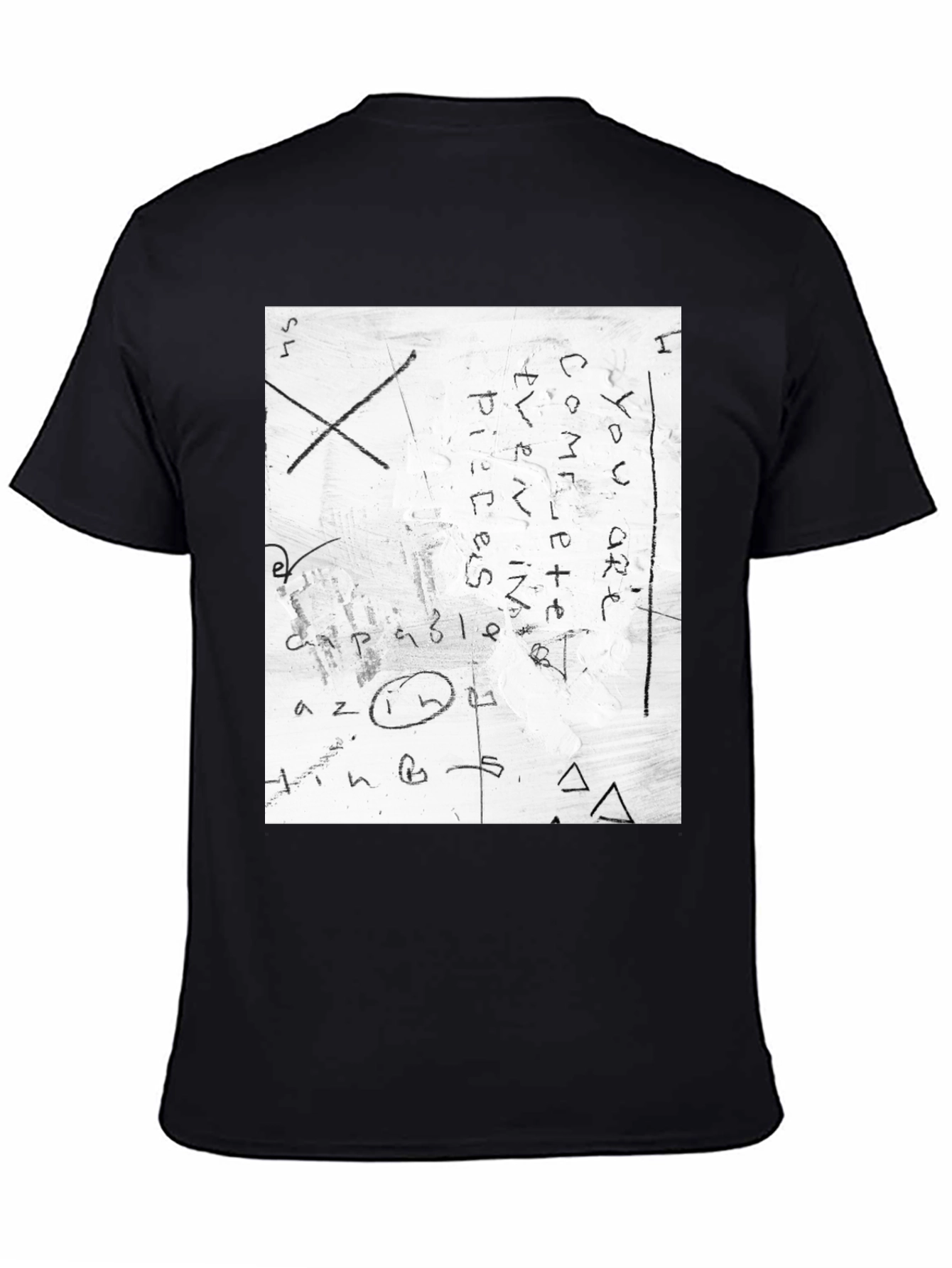 Abstract Graphic Print Crew Neck T-Shirt