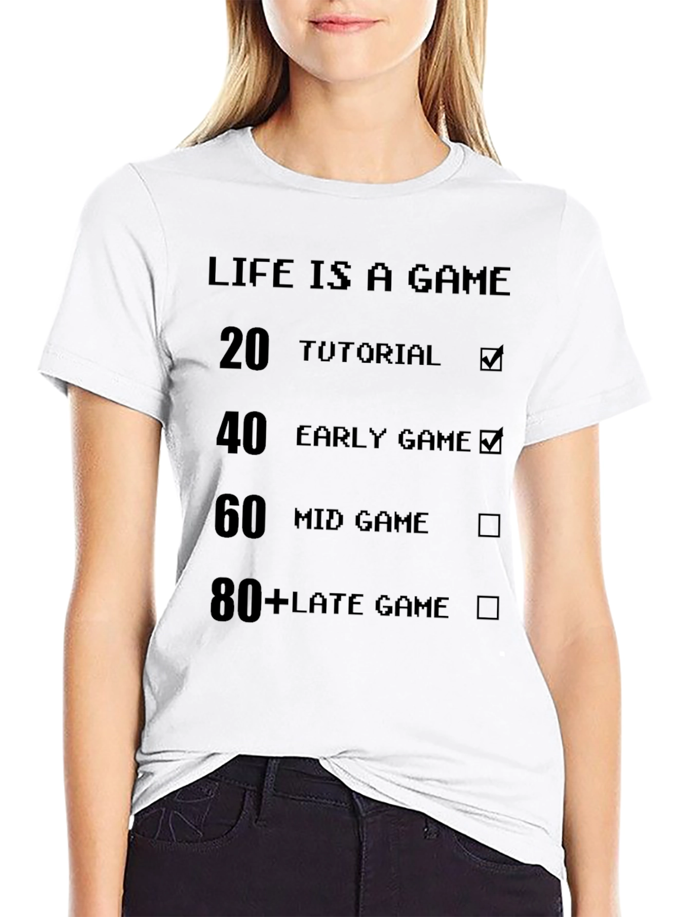 Life is a Game Black T-Shirt