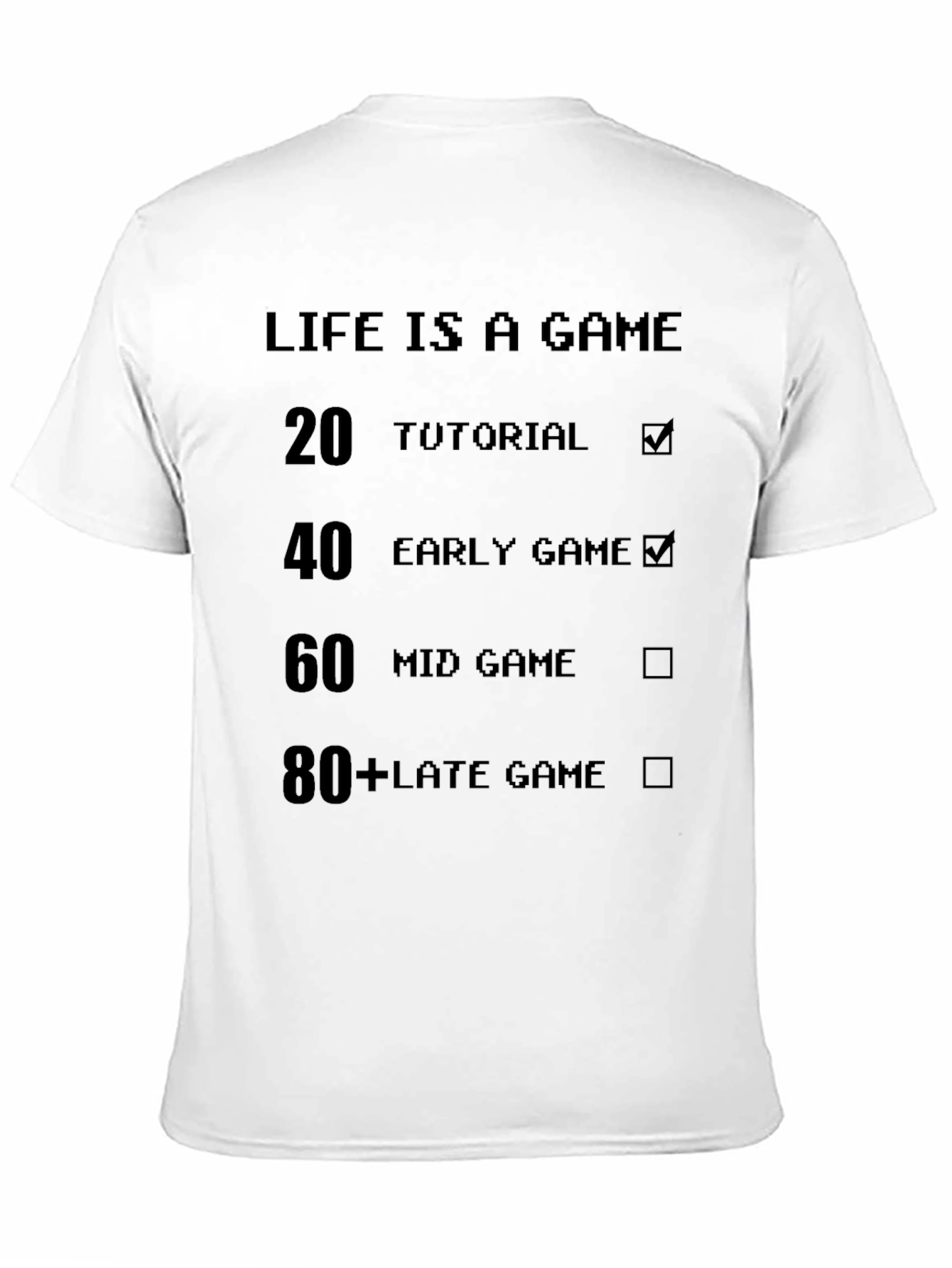 Life is a Game Black T-Shirt