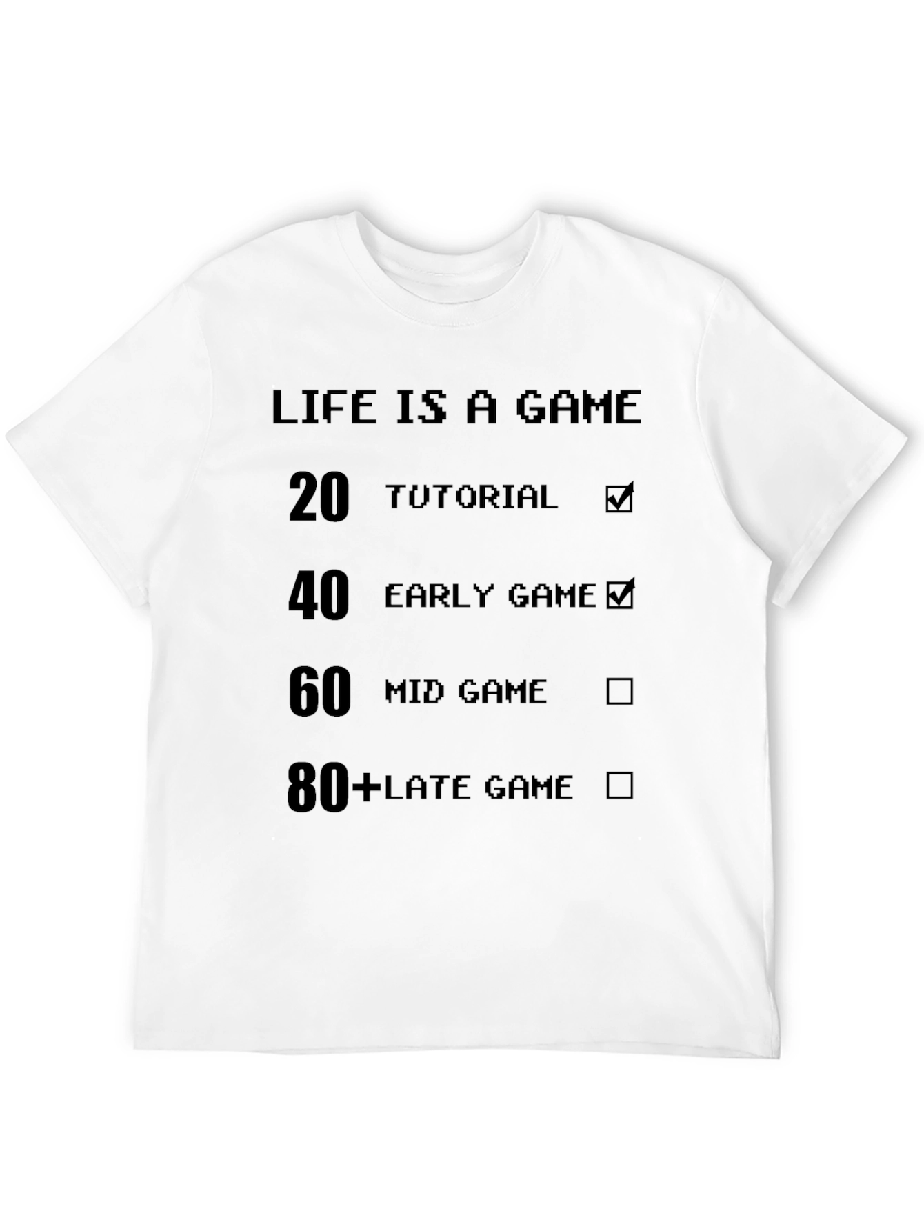 Life is a Game Black T-Shirt