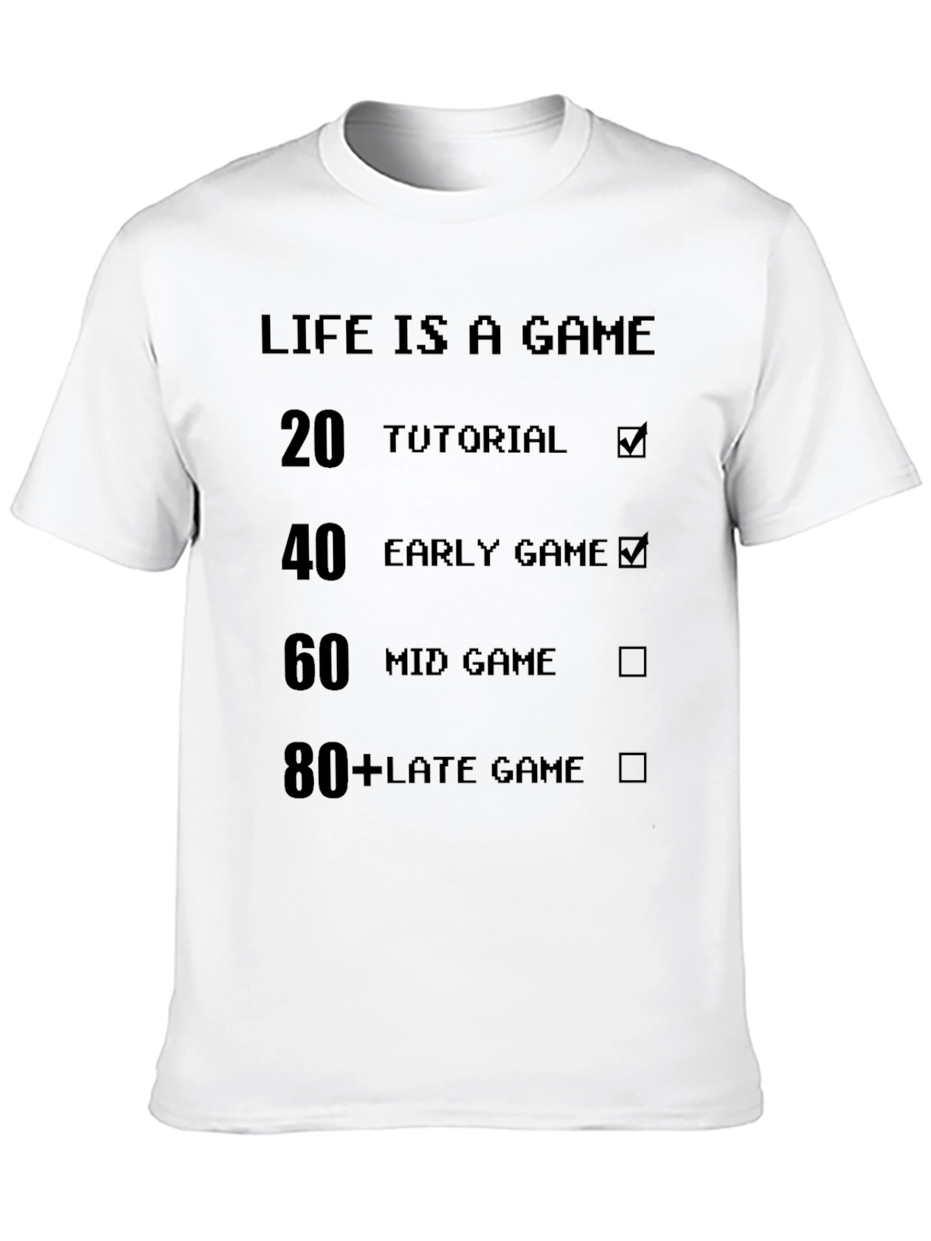 Life is a Game Black T-Shirt