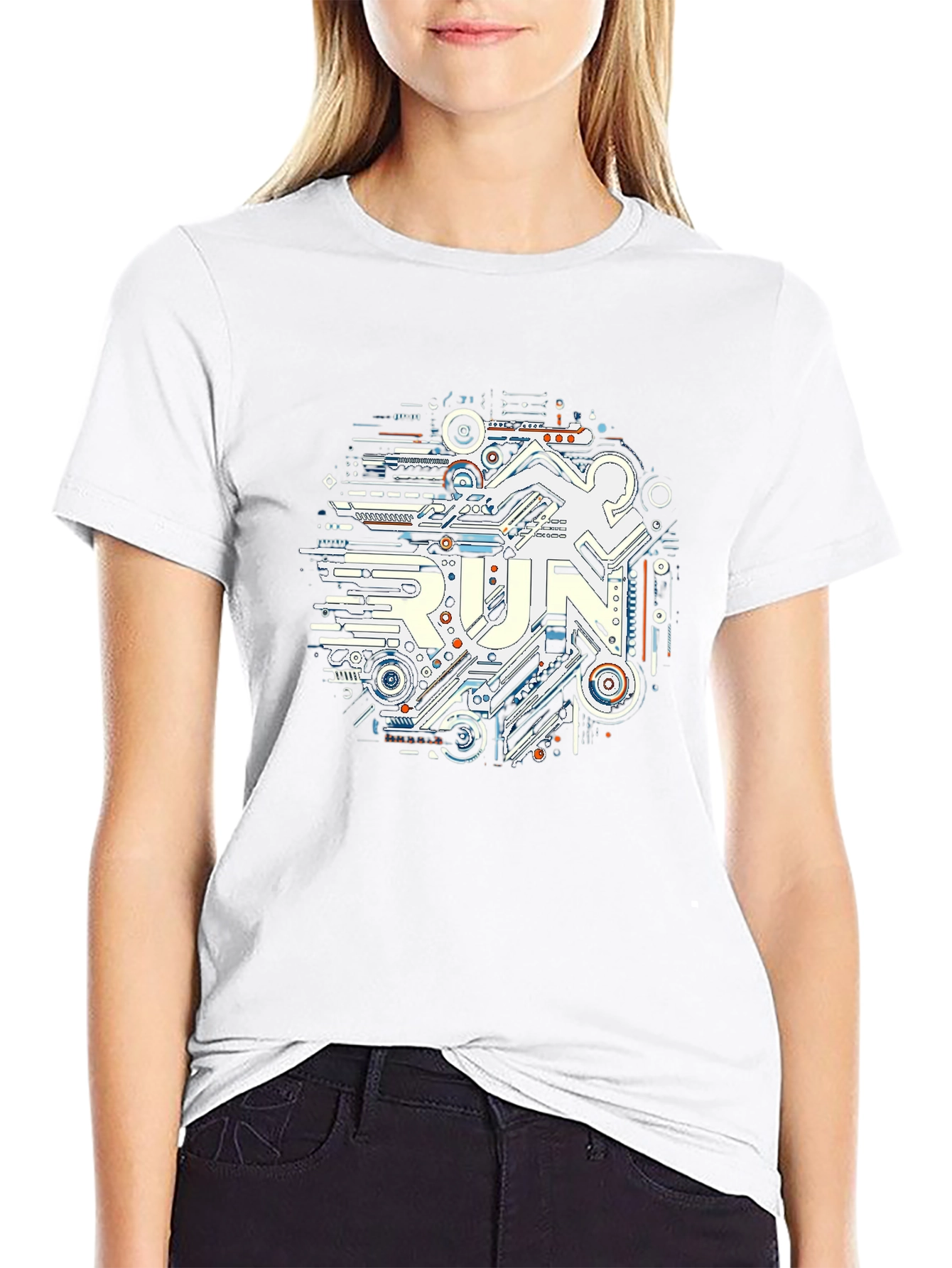 Tech Run T-Shirt - Circuit Board Runner
