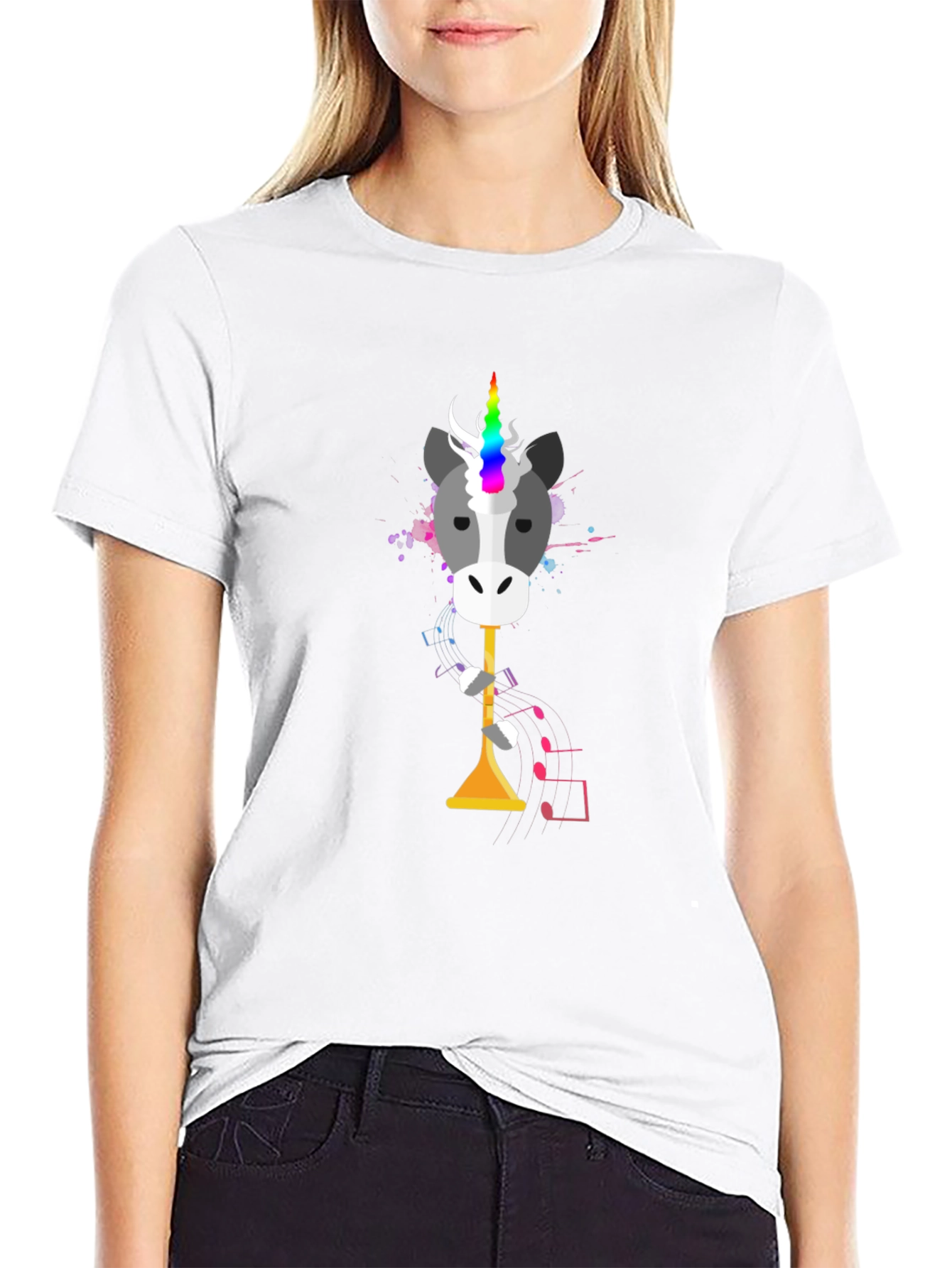Unicorn Trumpet T-Shirt - Musical Fun!
