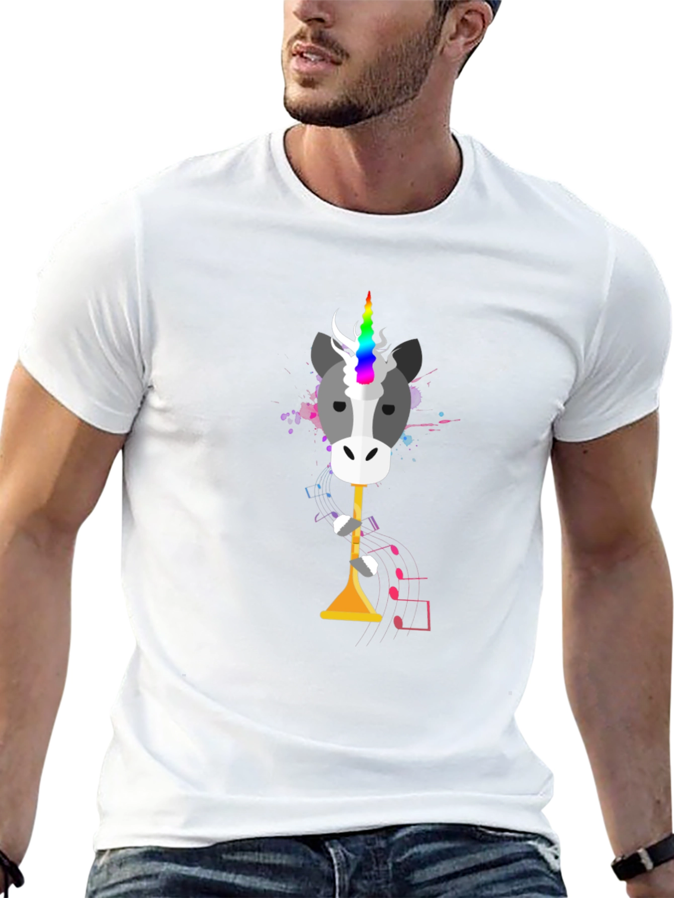 Unicorn Trumpet T-Shirt - Musical Fun!