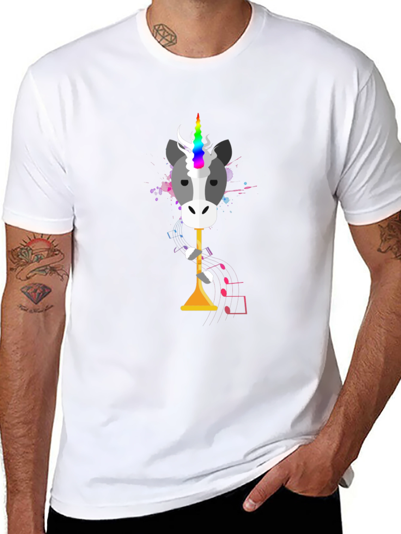 Unicorn Trumpet T-Shirt - Musical Fun!