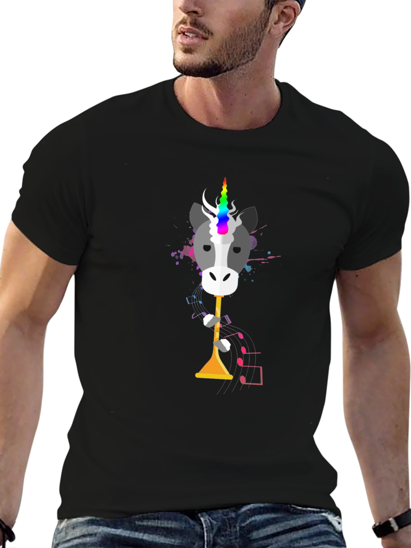 Unicorn Trumpet T-Shirt - Musical Fun!