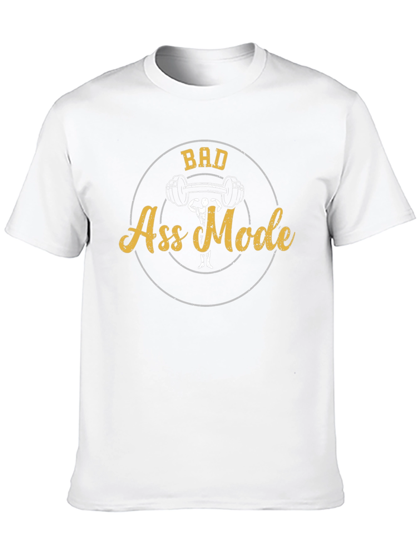 Bad Ass Mode Black Graphic T-Shirt
