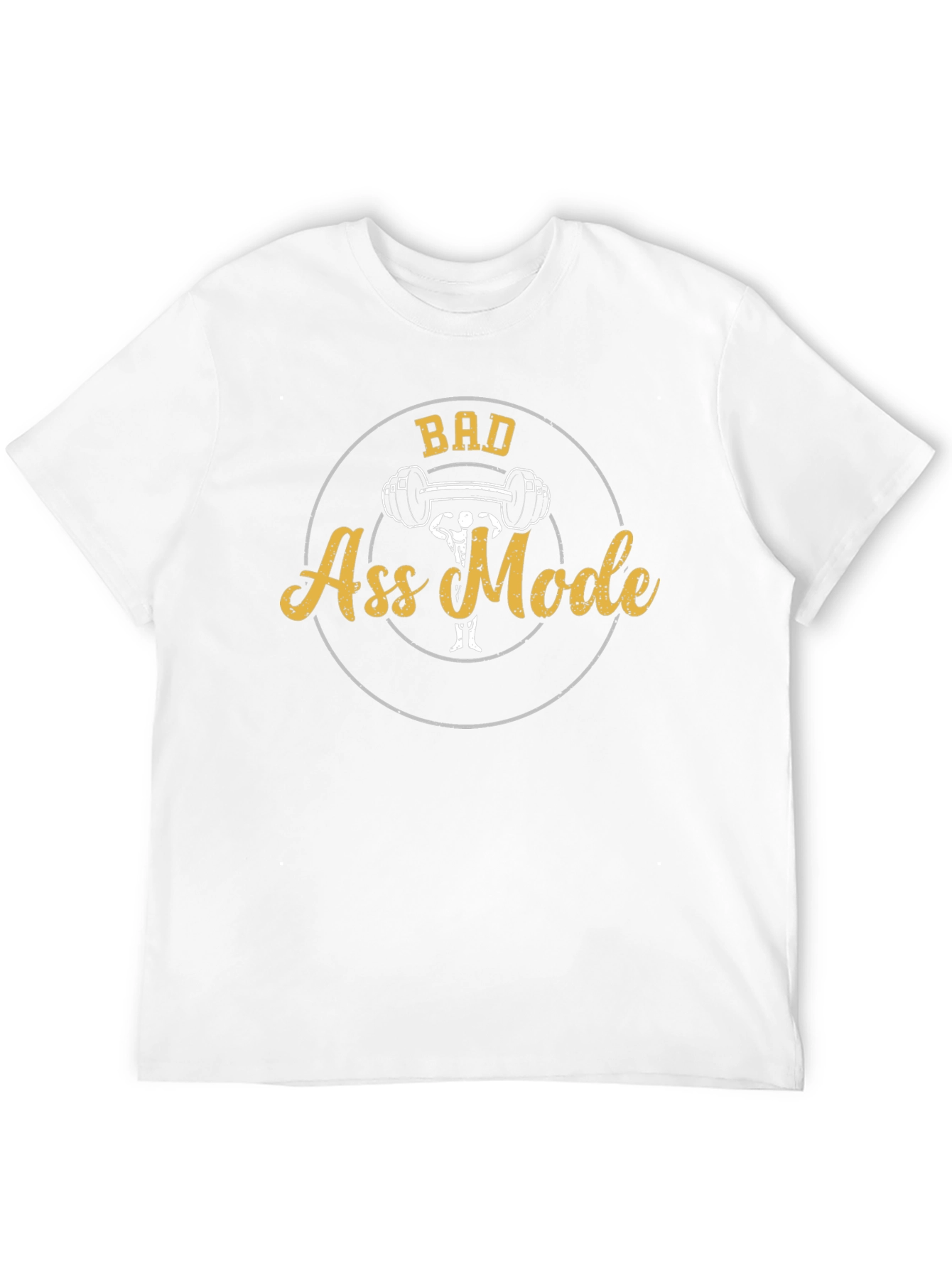 Bad Ass Mode Black Graphic T-Shirt