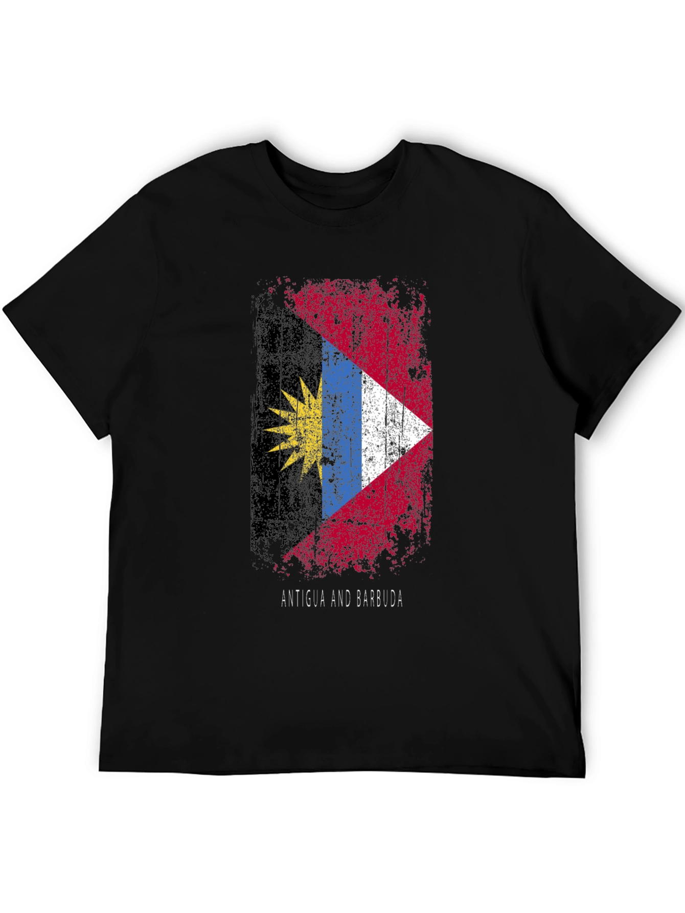 Antigua & Barbuda Flag T-Shirt - Distressed