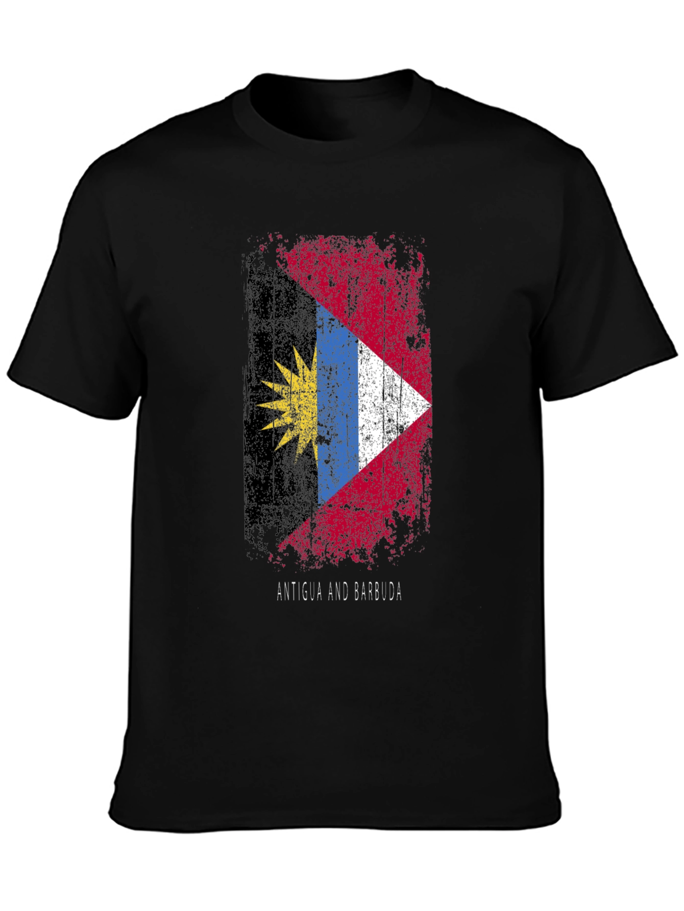 Antigua & Barbuda Flag T-Shirt - Distressed