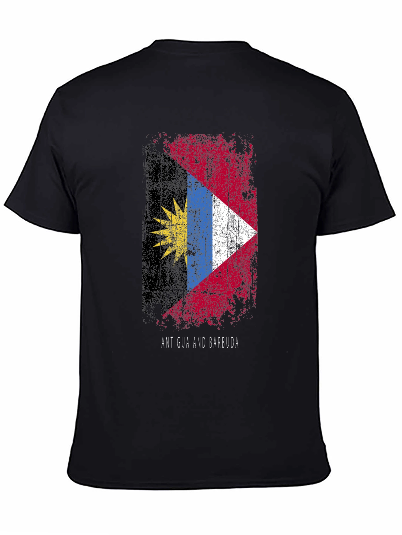 Antigua & Barbuda Flag T-Shirt - Distressed
