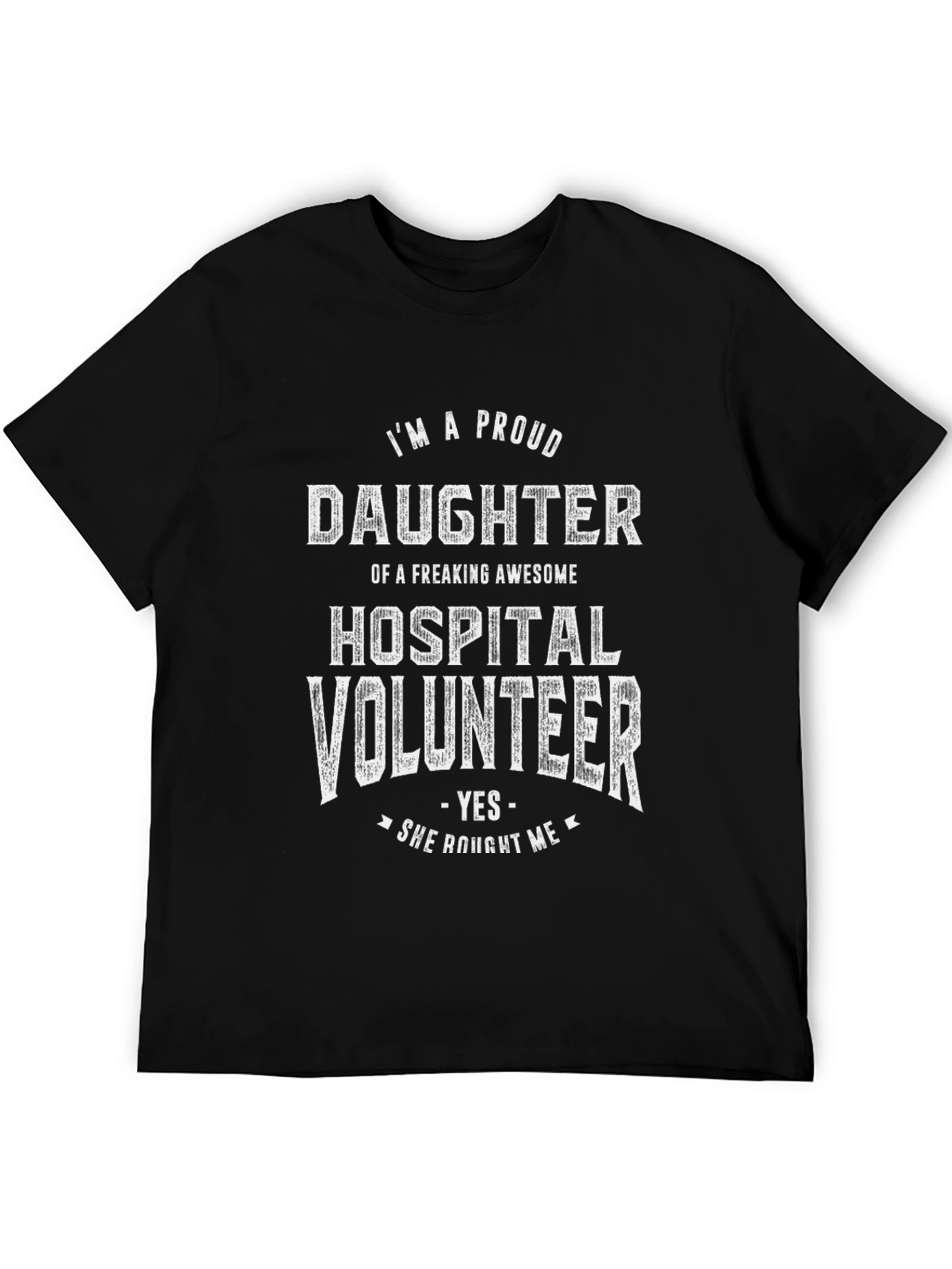 Proud Daughter Hospital Volunteer Graphic Tee