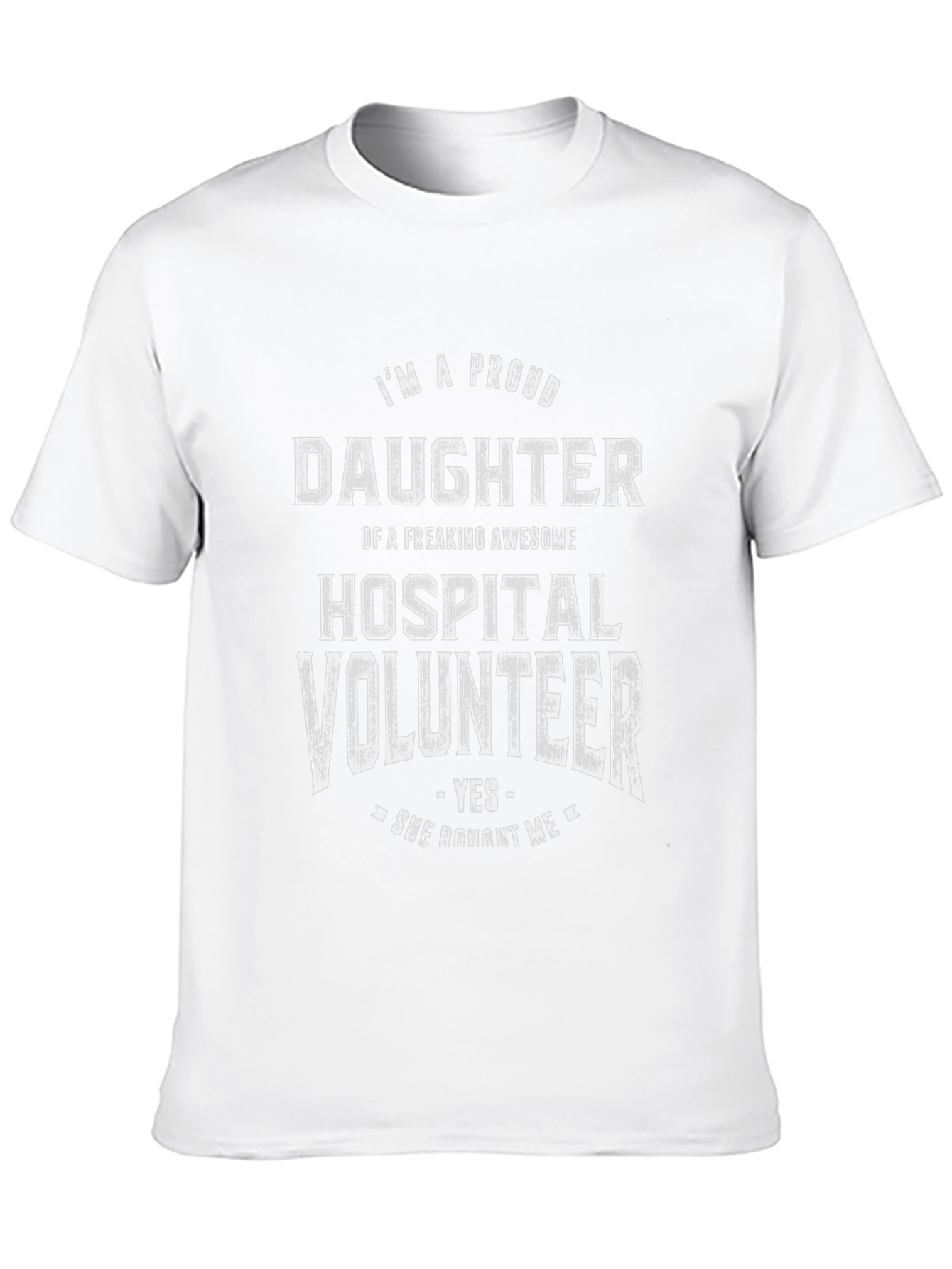 Proud Daughter Hospital Volunteer Graphic Tee