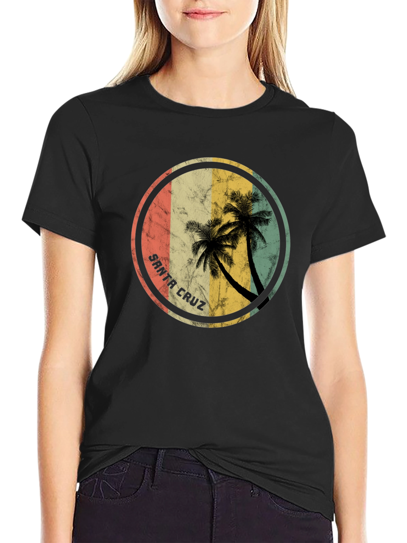 Santa Cruz Palm Tree Graphic T-Shirt
