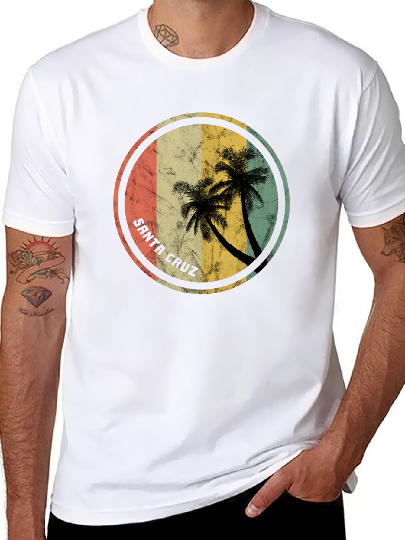 Santa Cruz Palm Tree Graphic T-Shirt