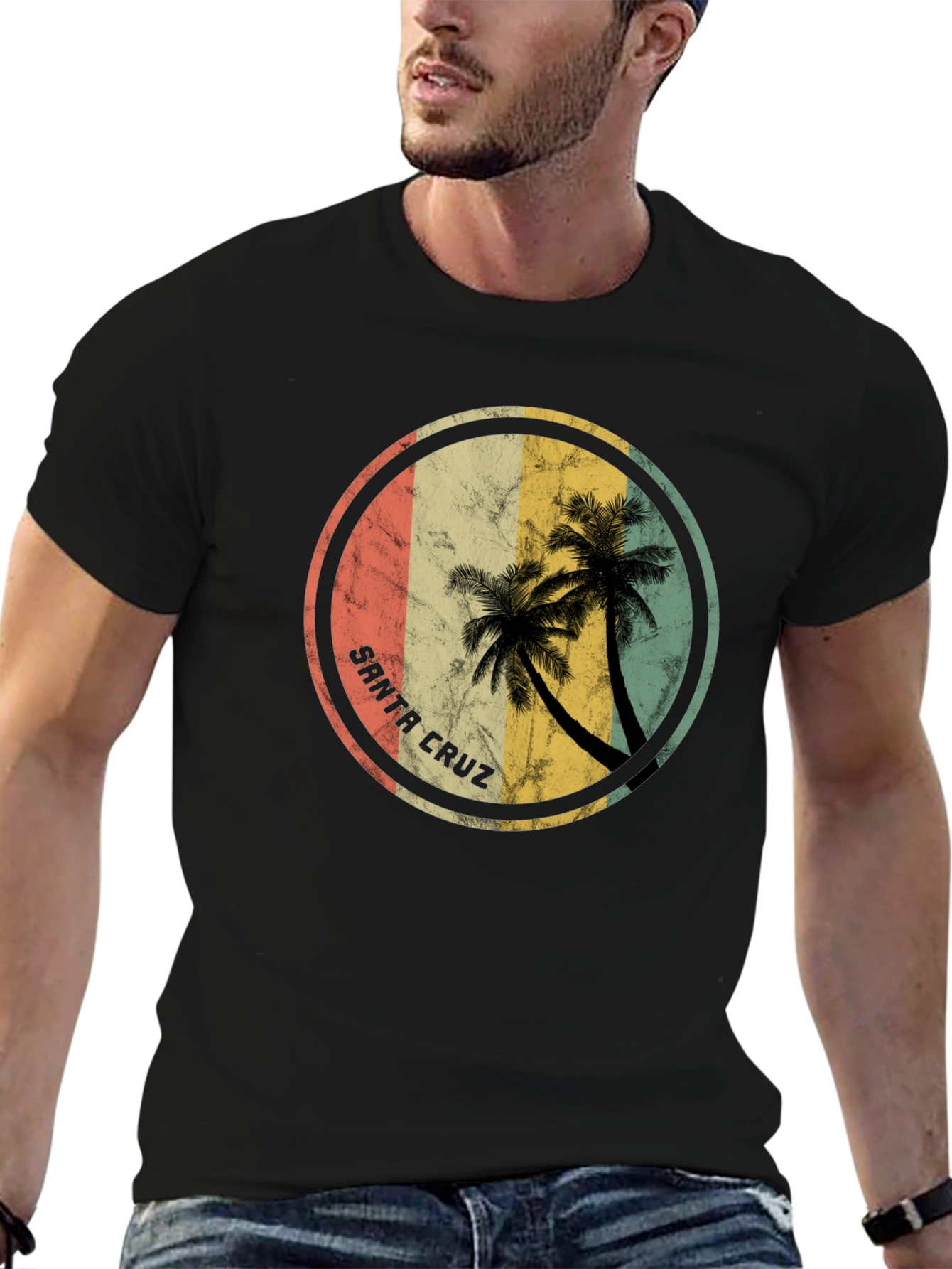 Santa Cruz Palm Tree Graphic T-Shirt