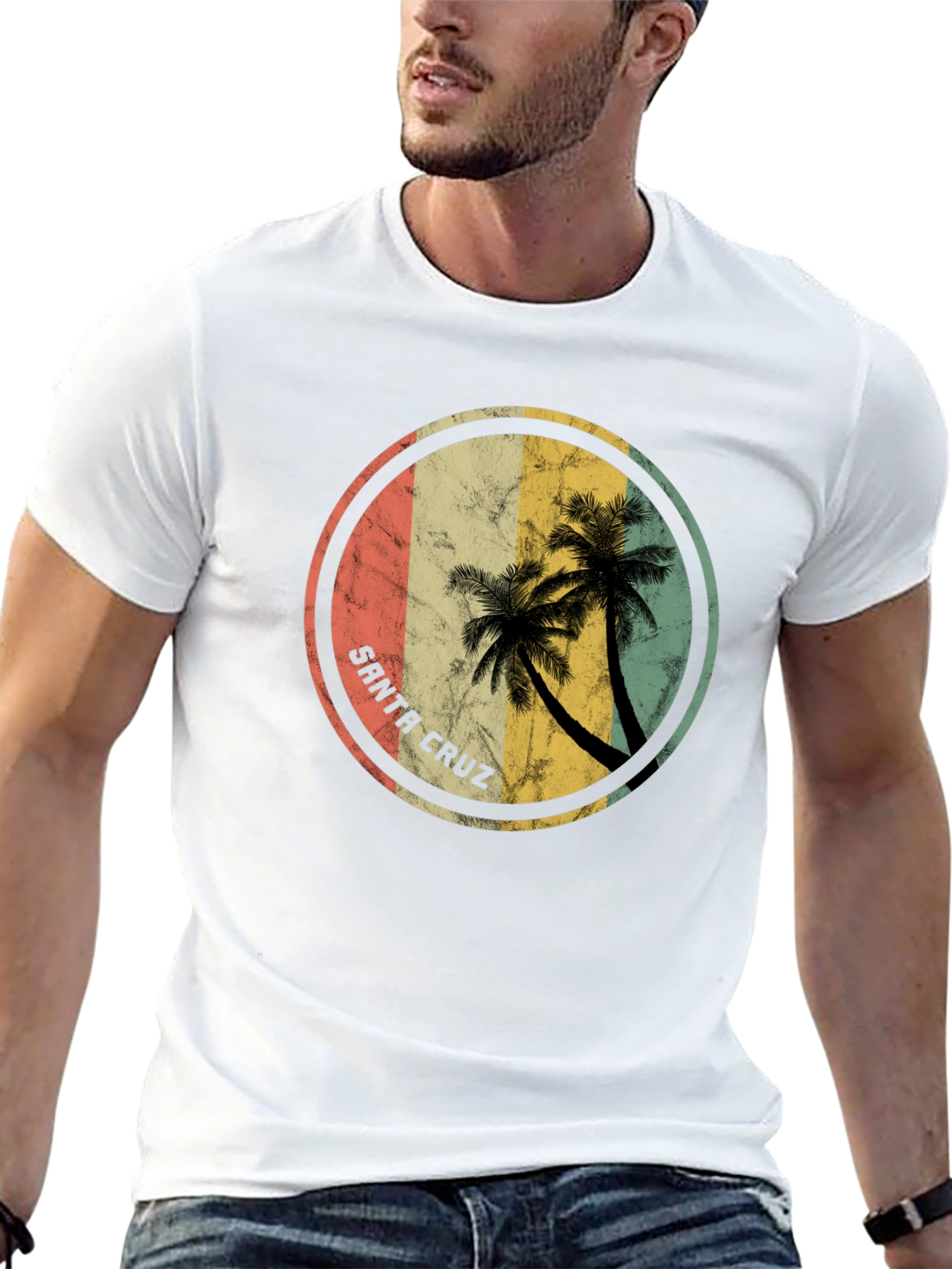 Santa Cruz Palm Tree Graphic T-Shirt