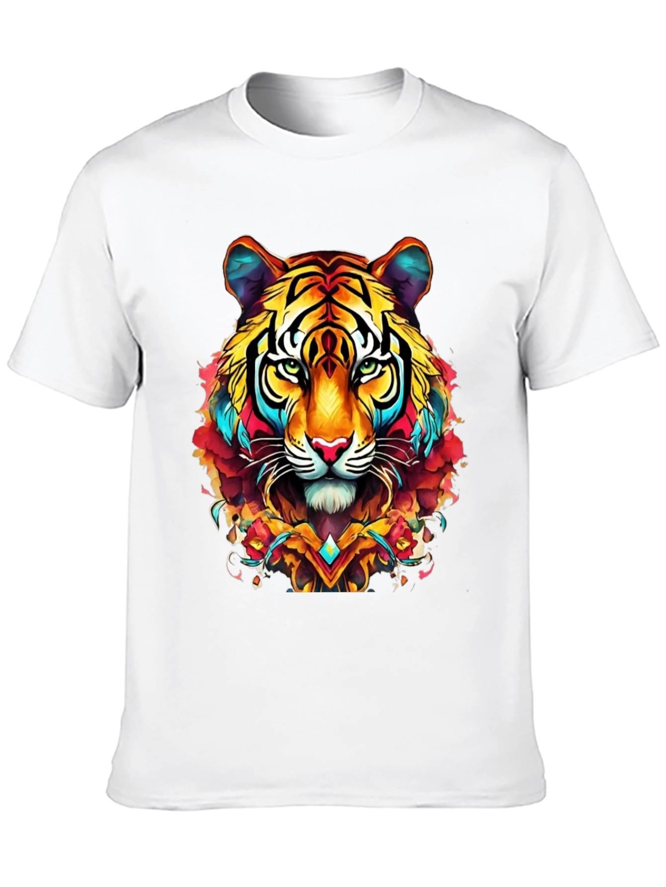Vibrant Tiger Graphic Tee - Bold Style