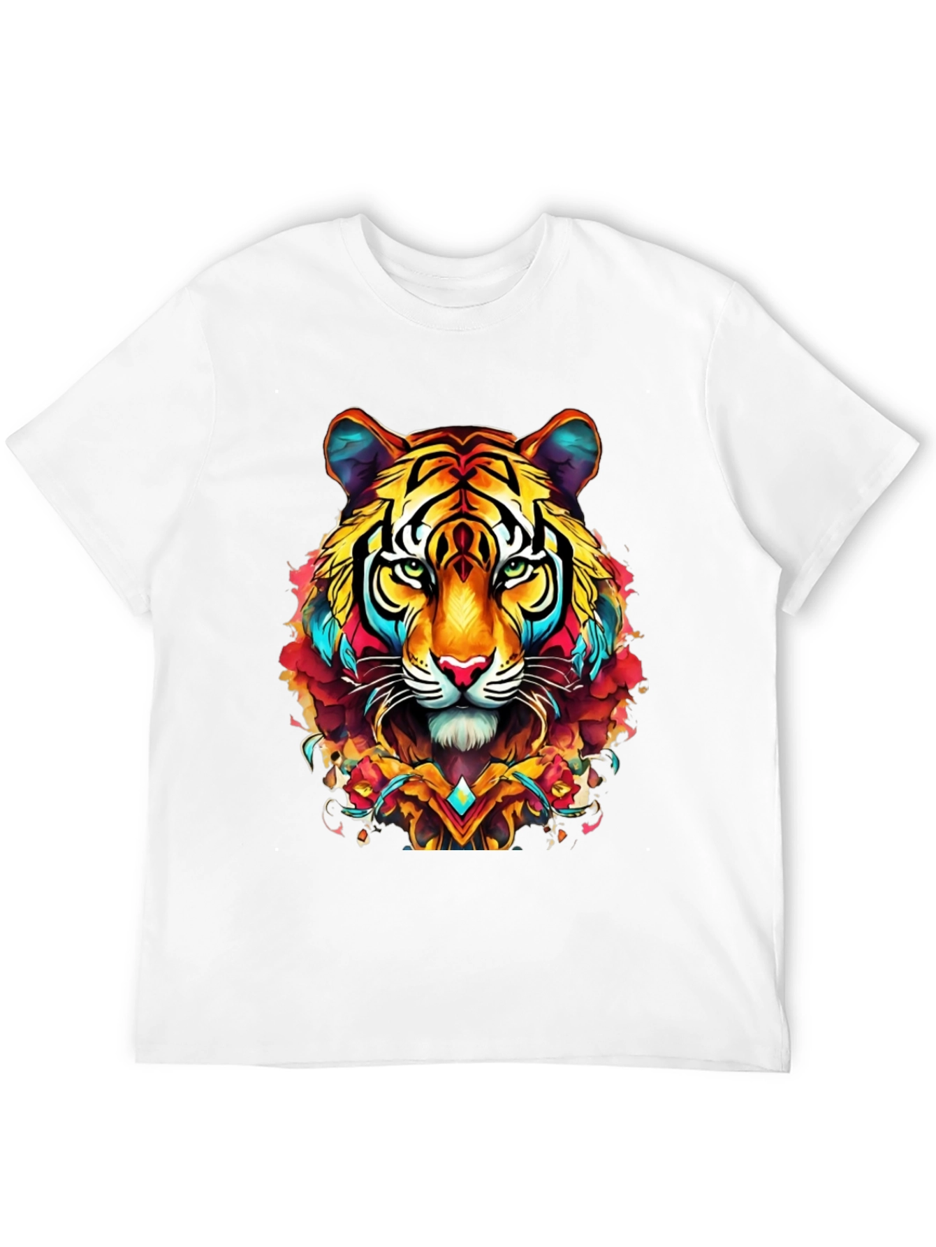 Vibrant Tiger Graphic Tee - Bold Style