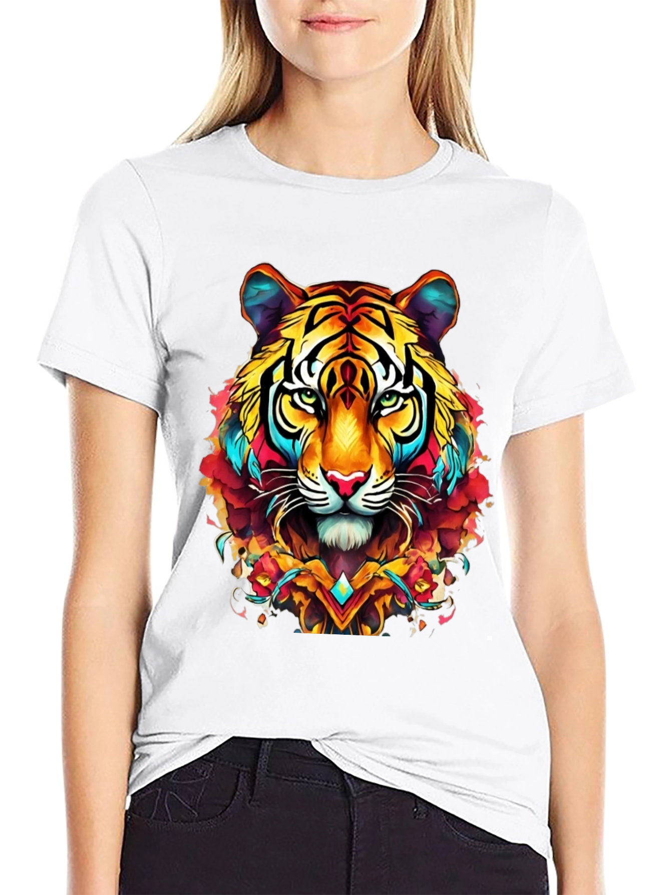 Vibrant Tiger Graphic Tee - Bold Style