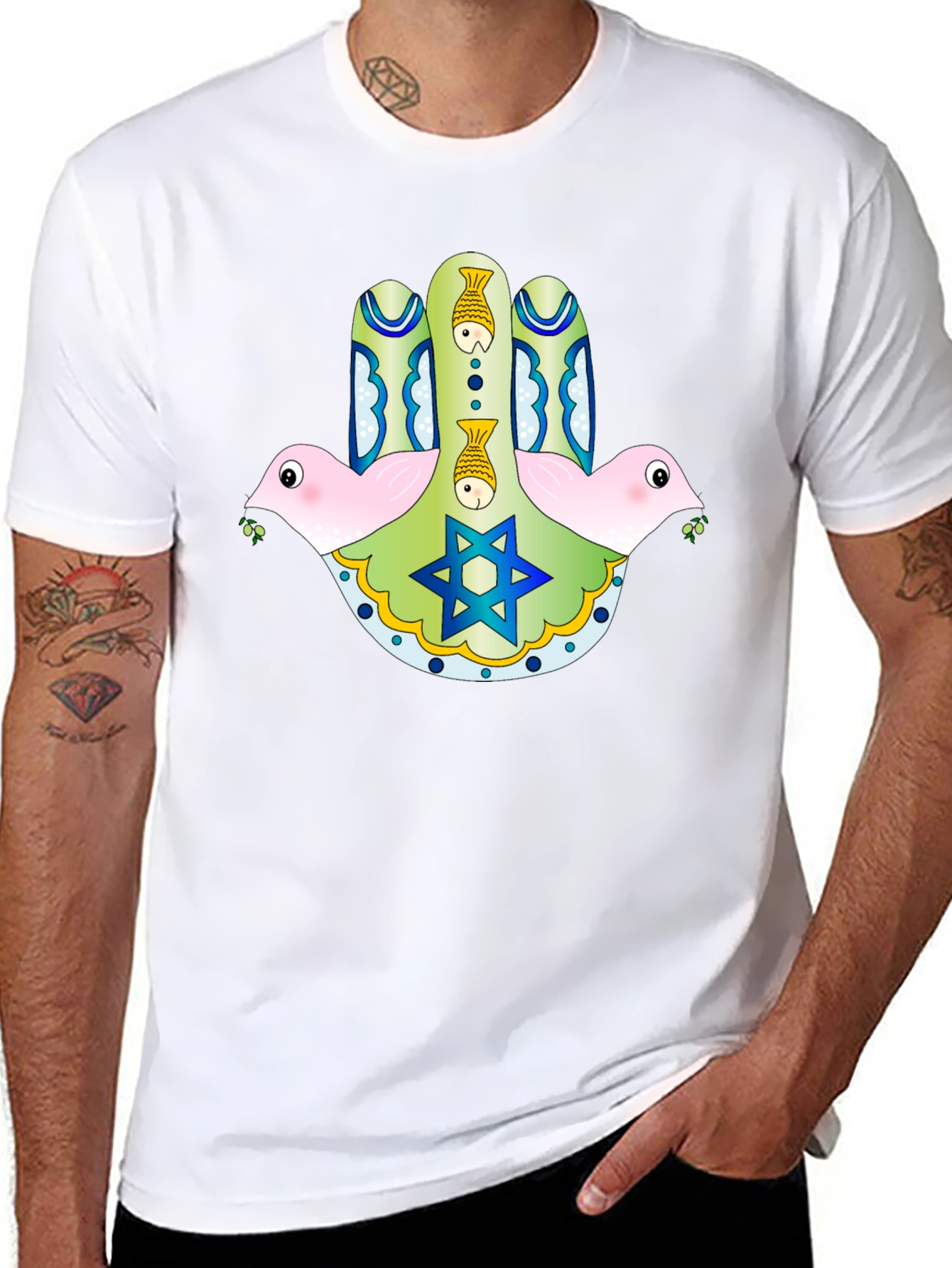 Hamsa Hand Graphic T-Shirt