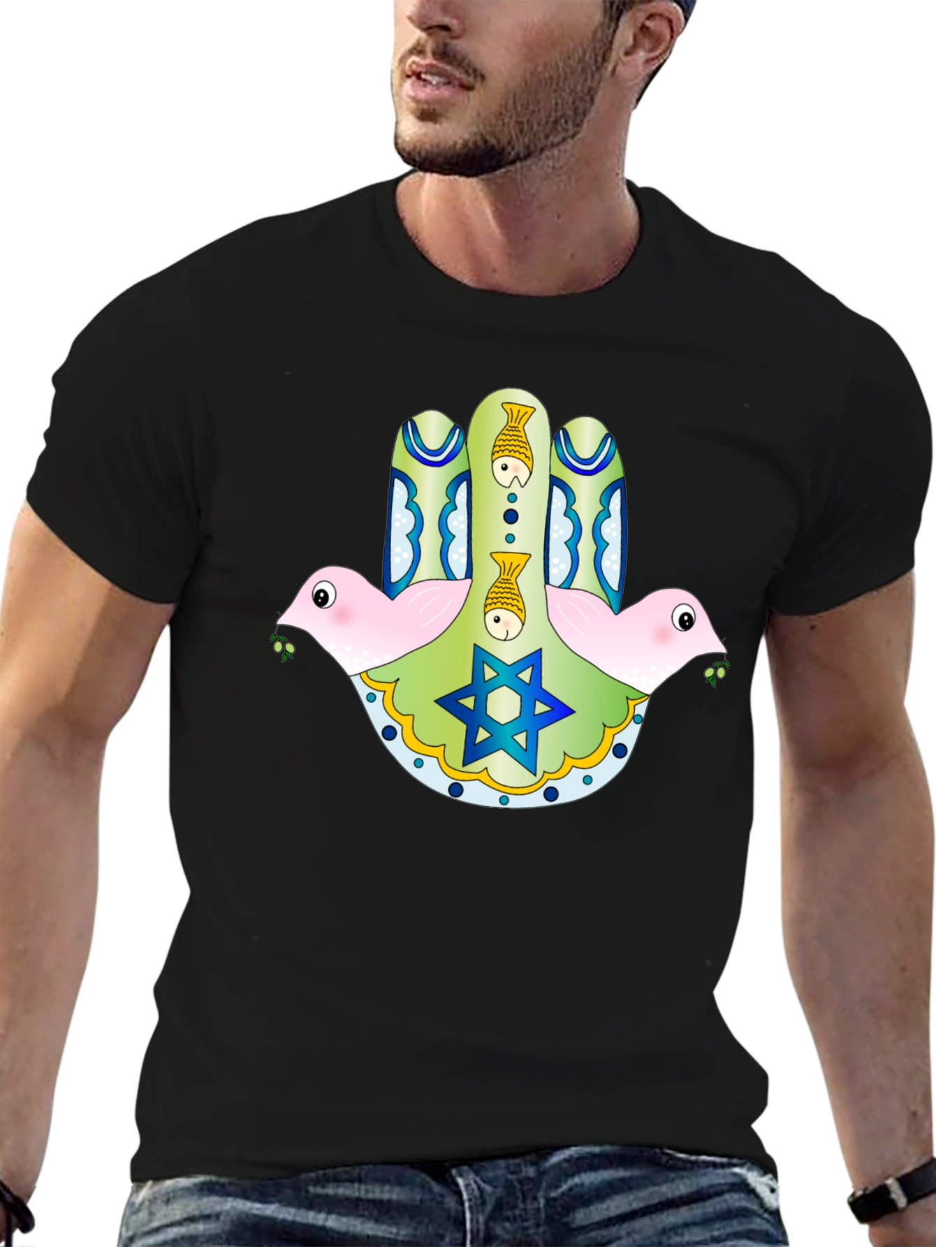 Hamsa Hand Graphic T-Shirt