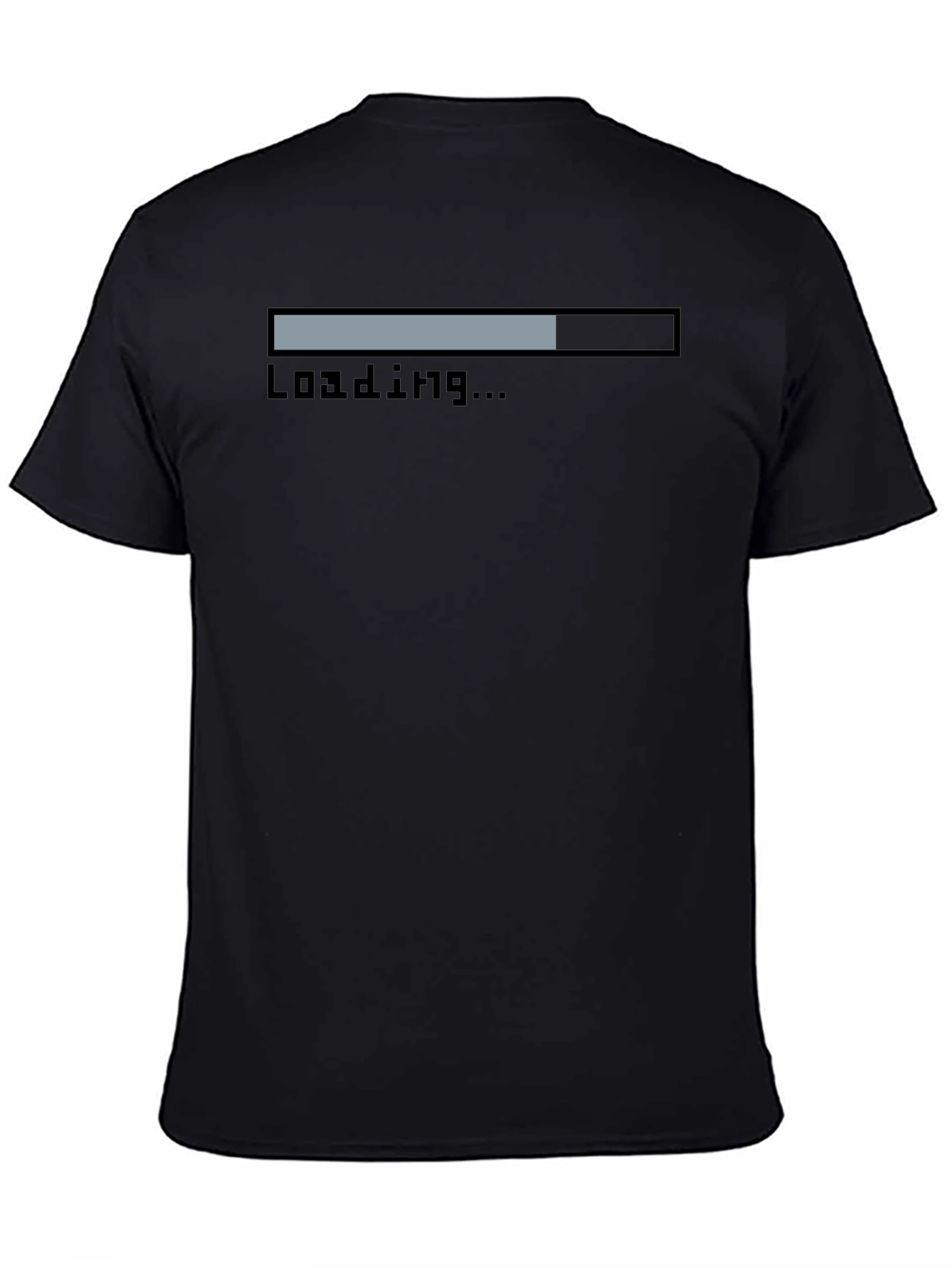 Loading Bar Black Graphic Tee