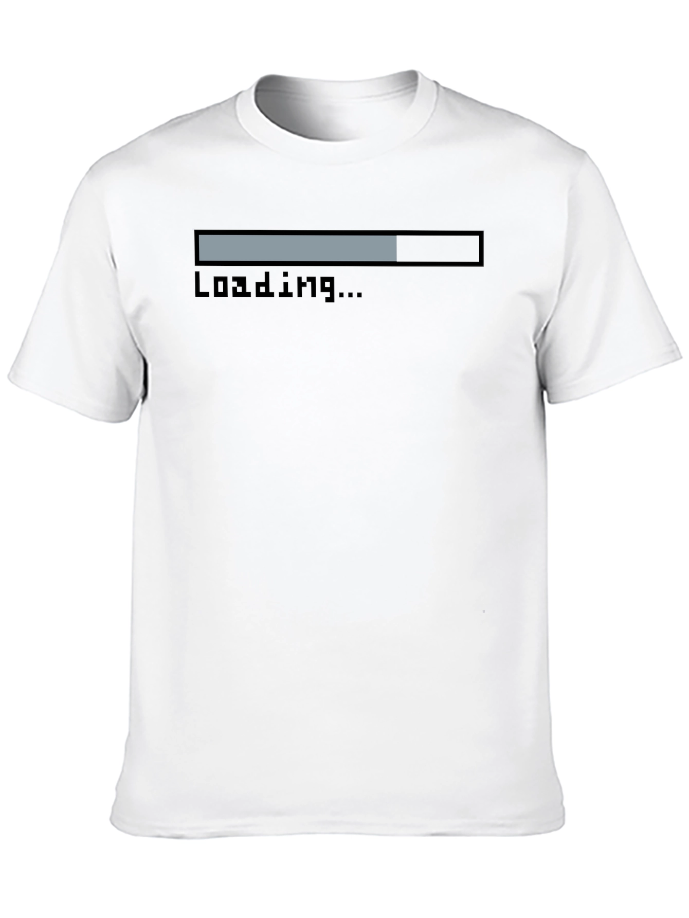 Loading Bar Black Graphic Tee
