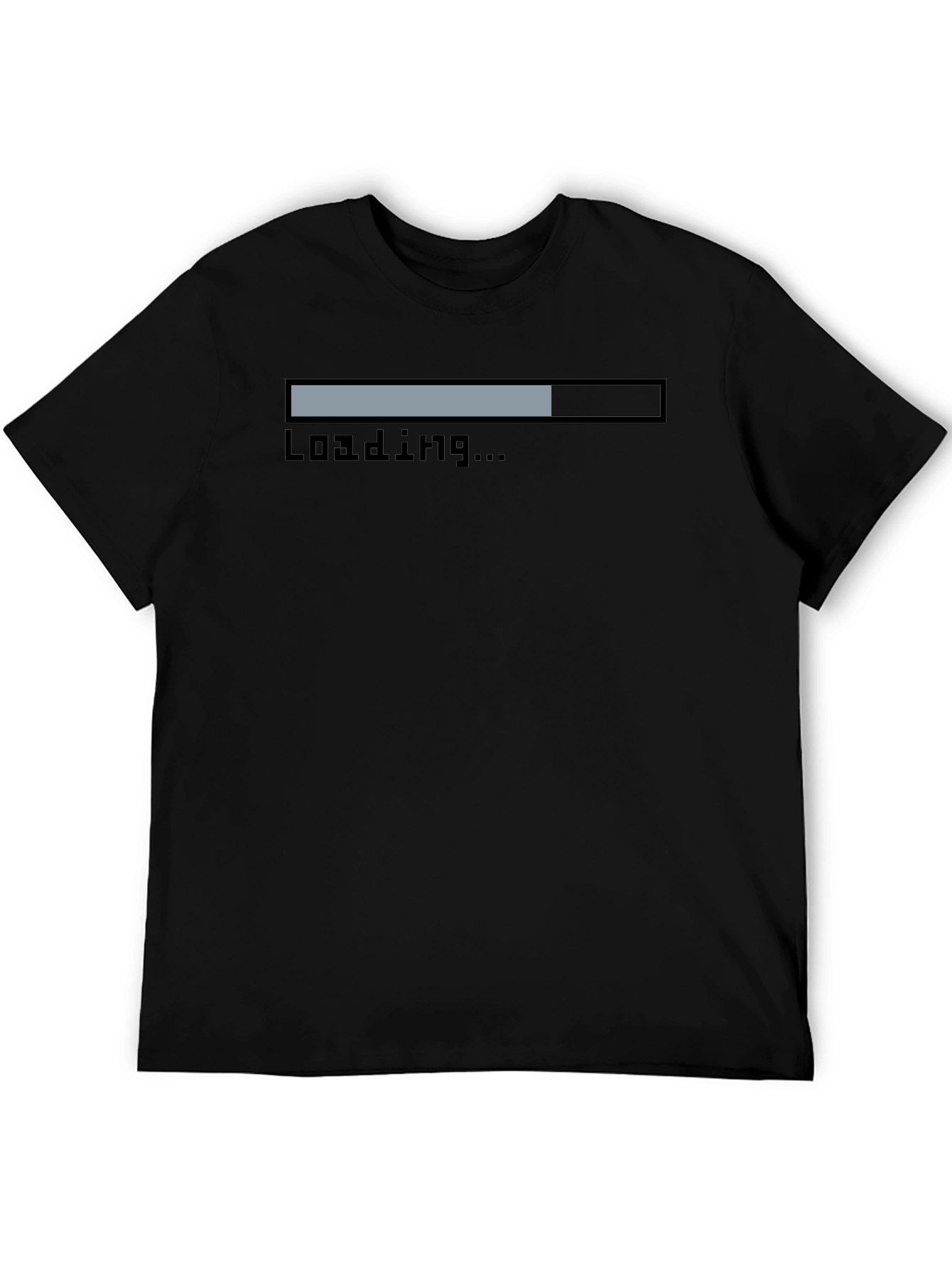 Loading Bar Black Graphic Tee