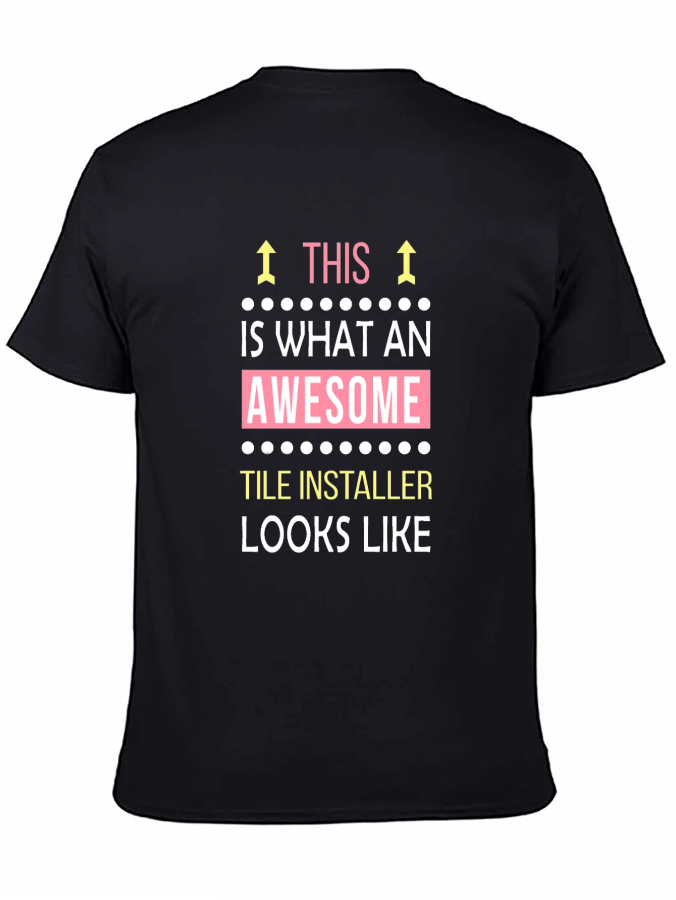 Awesome Tile Installer Graphic Tee - Black