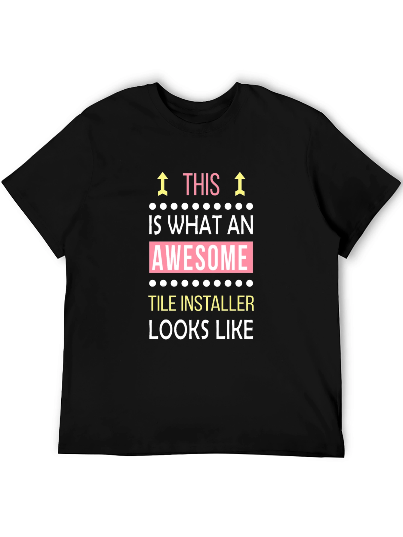 Awesome Tile Installer Graphic Tee - Black