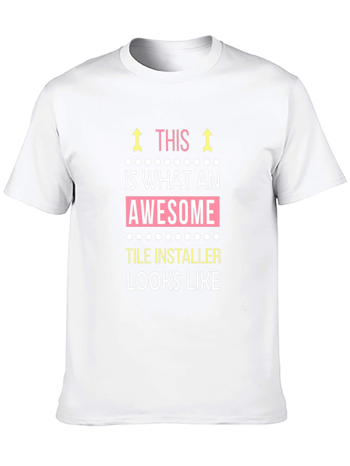 Awesome Tile Installer Graphic Tee - Black