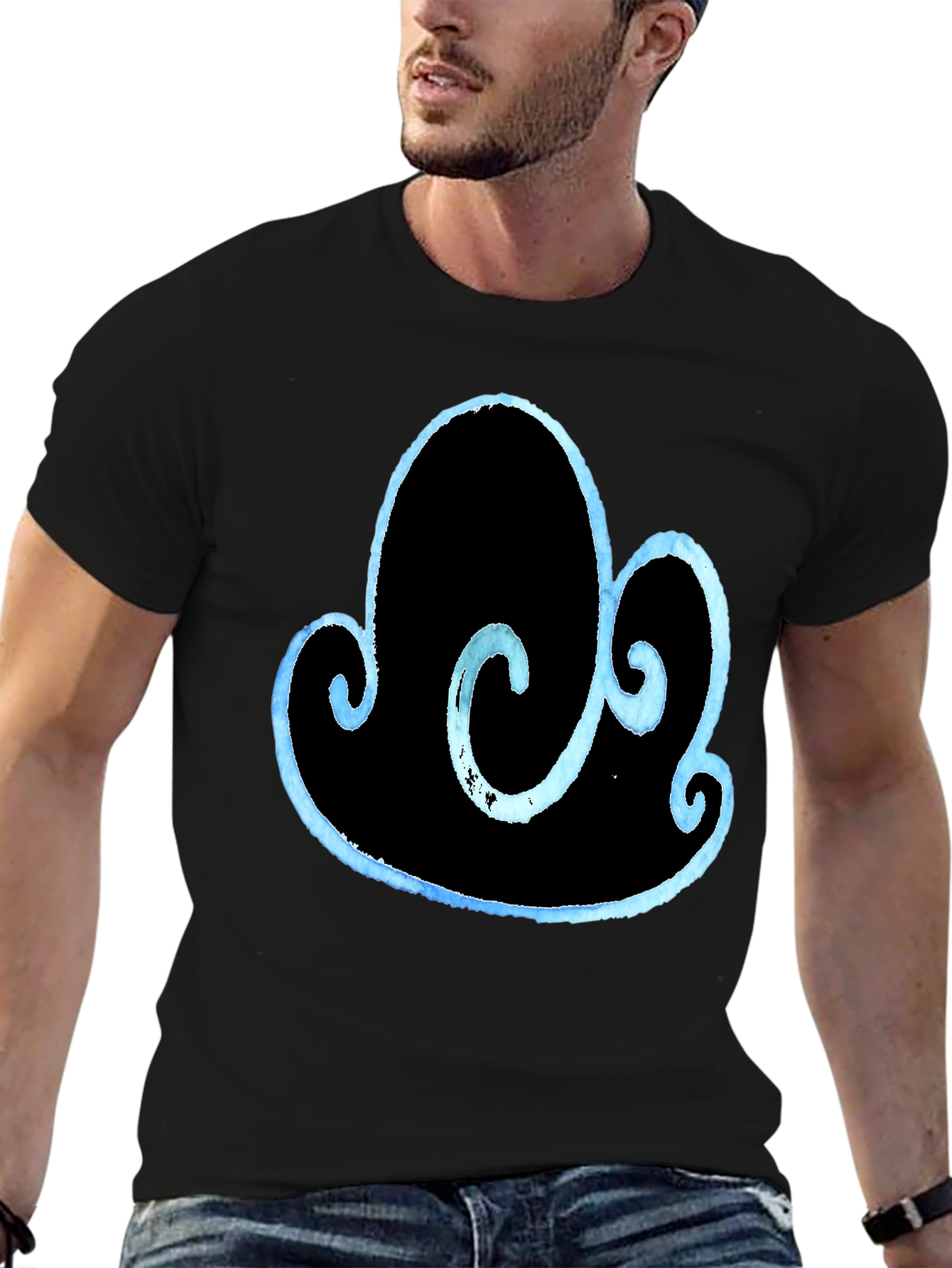 Abstract Cloud Design T-Shirt