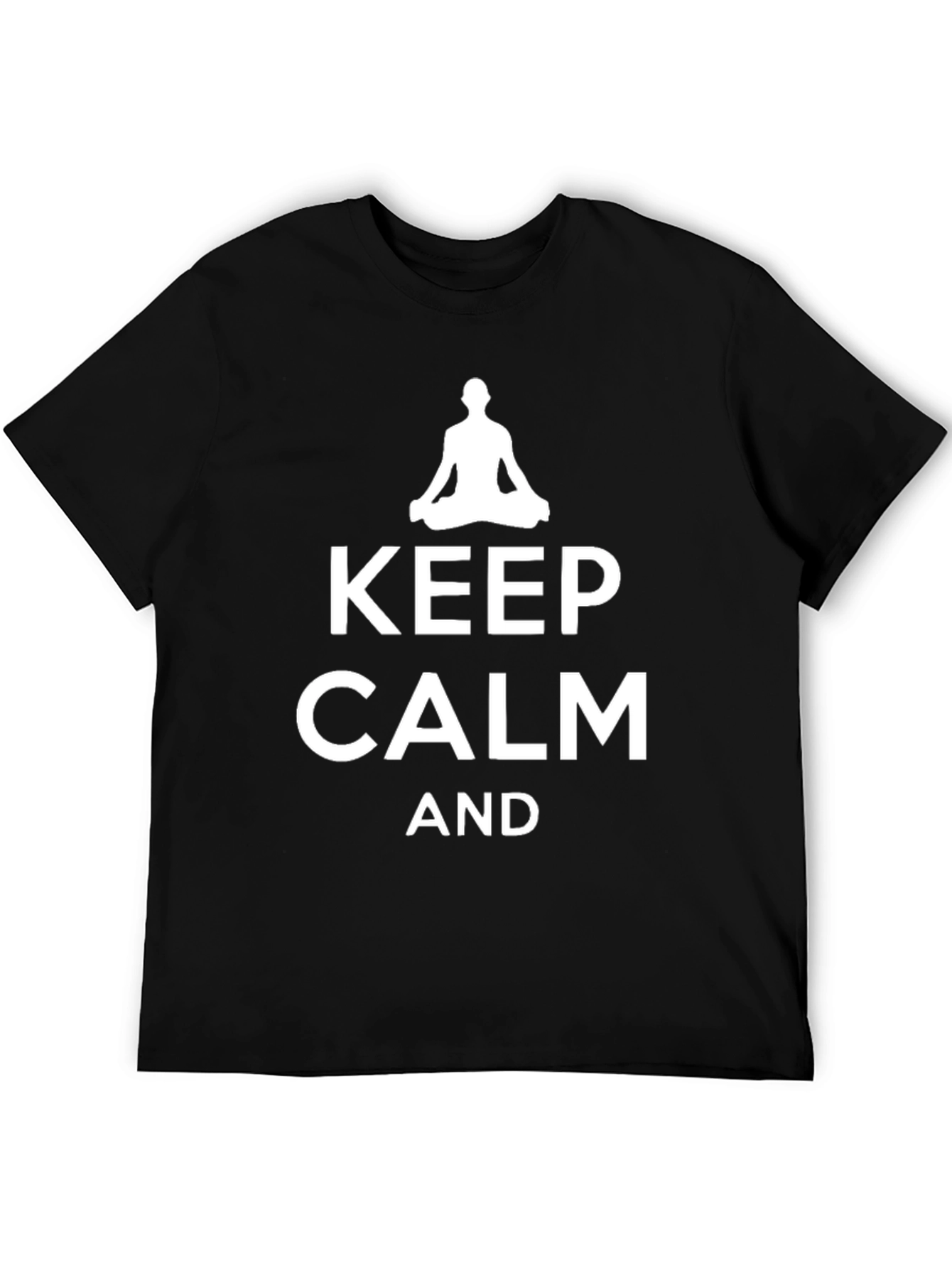 Keep Calm and Meditate Black T-Shirt