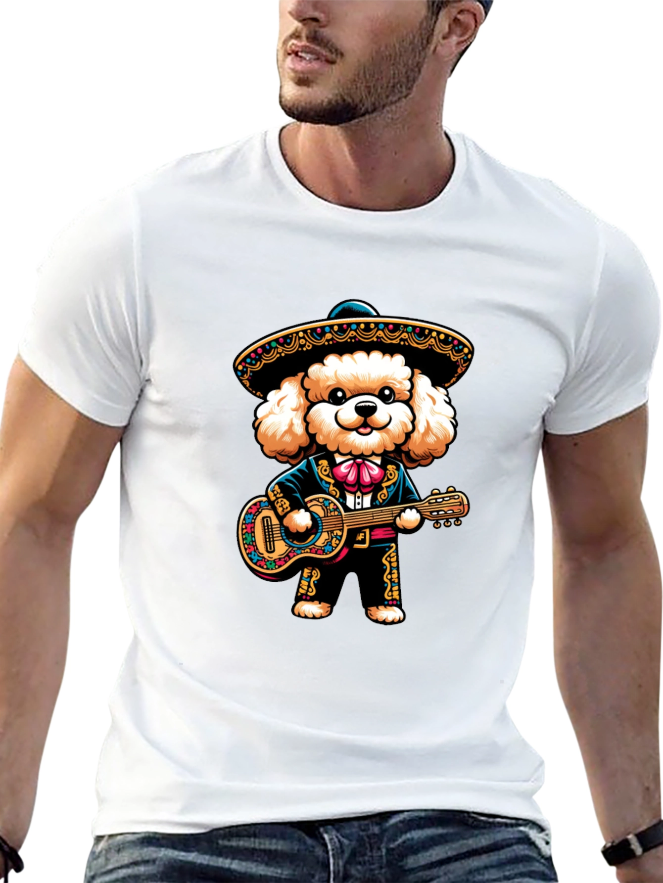 Mariachi Dog T-Shirt - Musical Fiesta Pup Tee