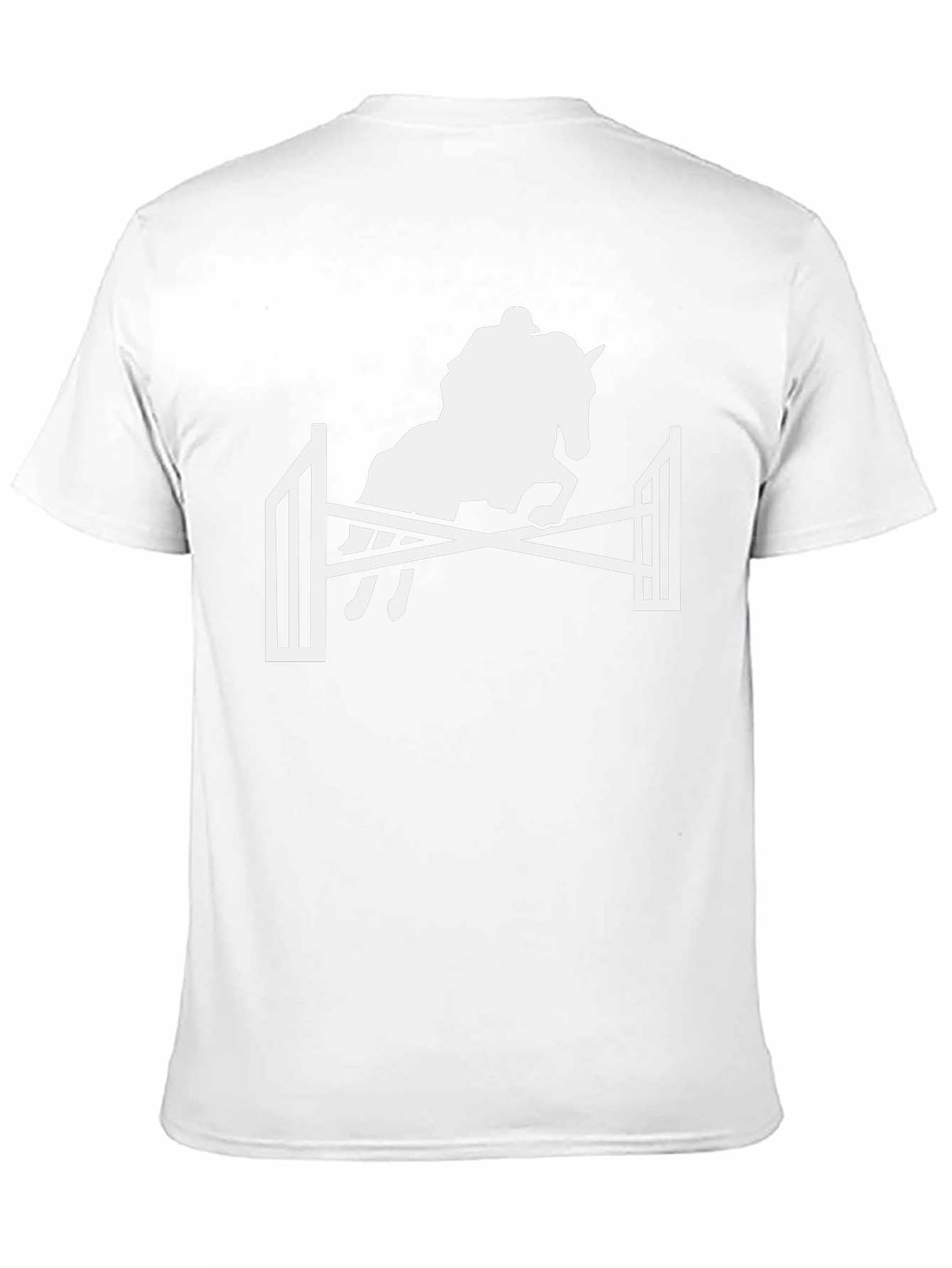 Equestrian Jumping Horse T-Shirt - Black