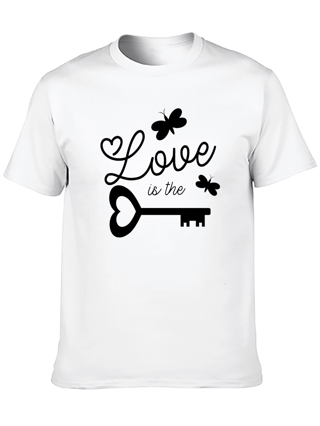 Love Is The Key Graphic Tee - Black