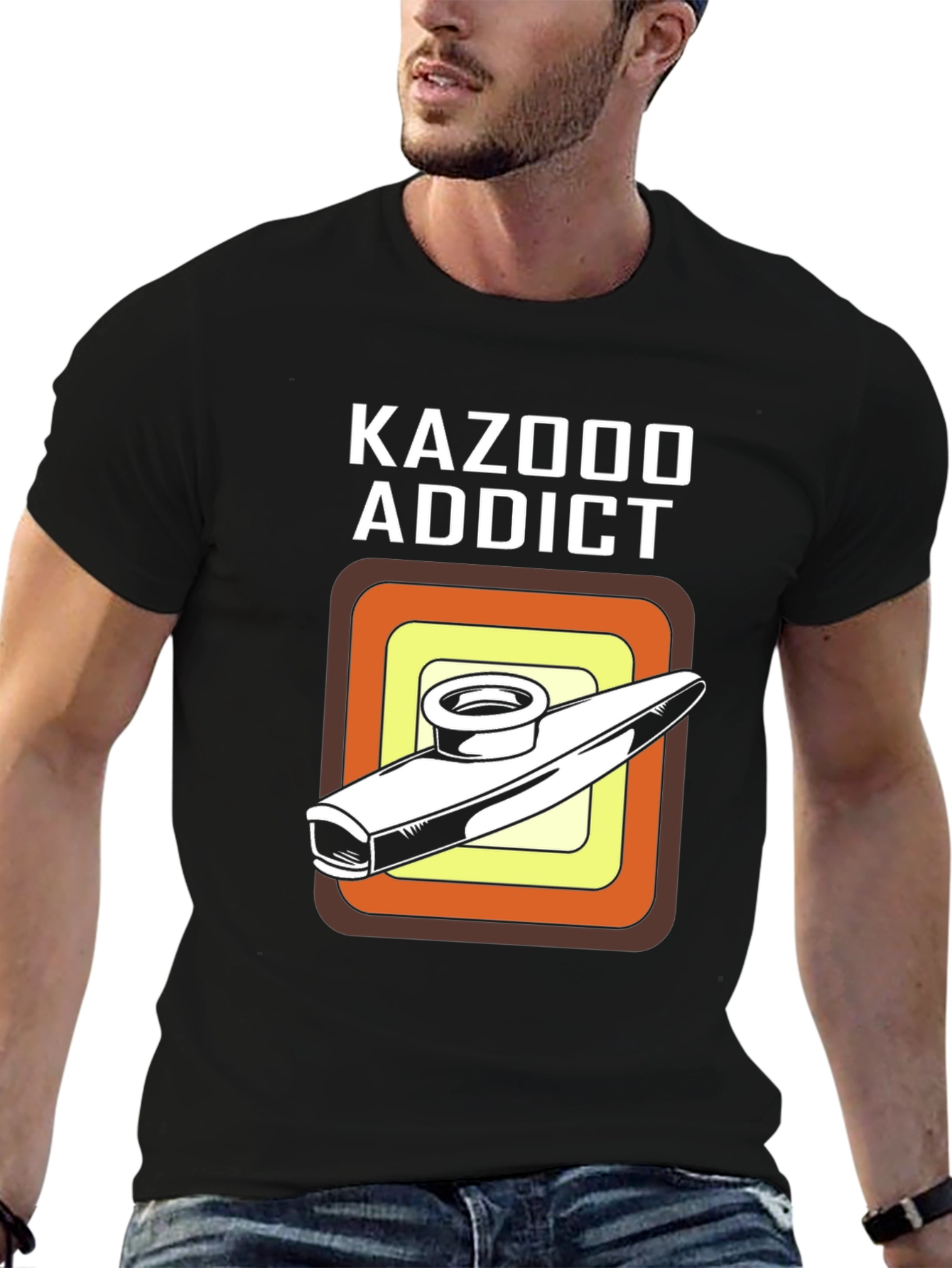 Kazoo Addict T-Shirt - Musical Instrument Novelty Tee