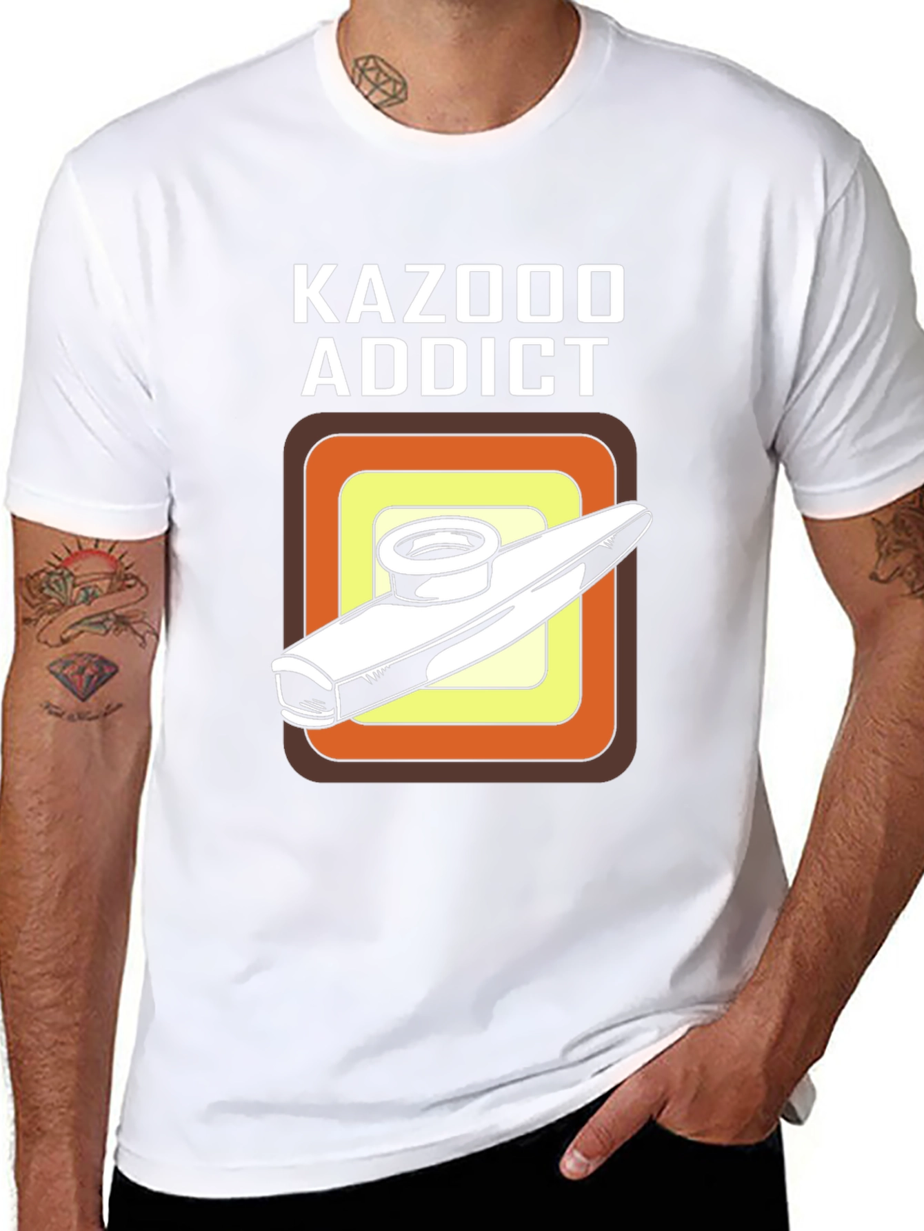Kazoo Addict T-Shirt - Musical Instrument Novelty Tee