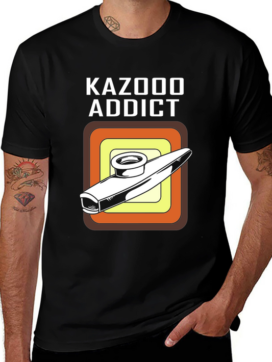 Kazoo Addict T-Shirt - Musical Instrument Novelty Tee
