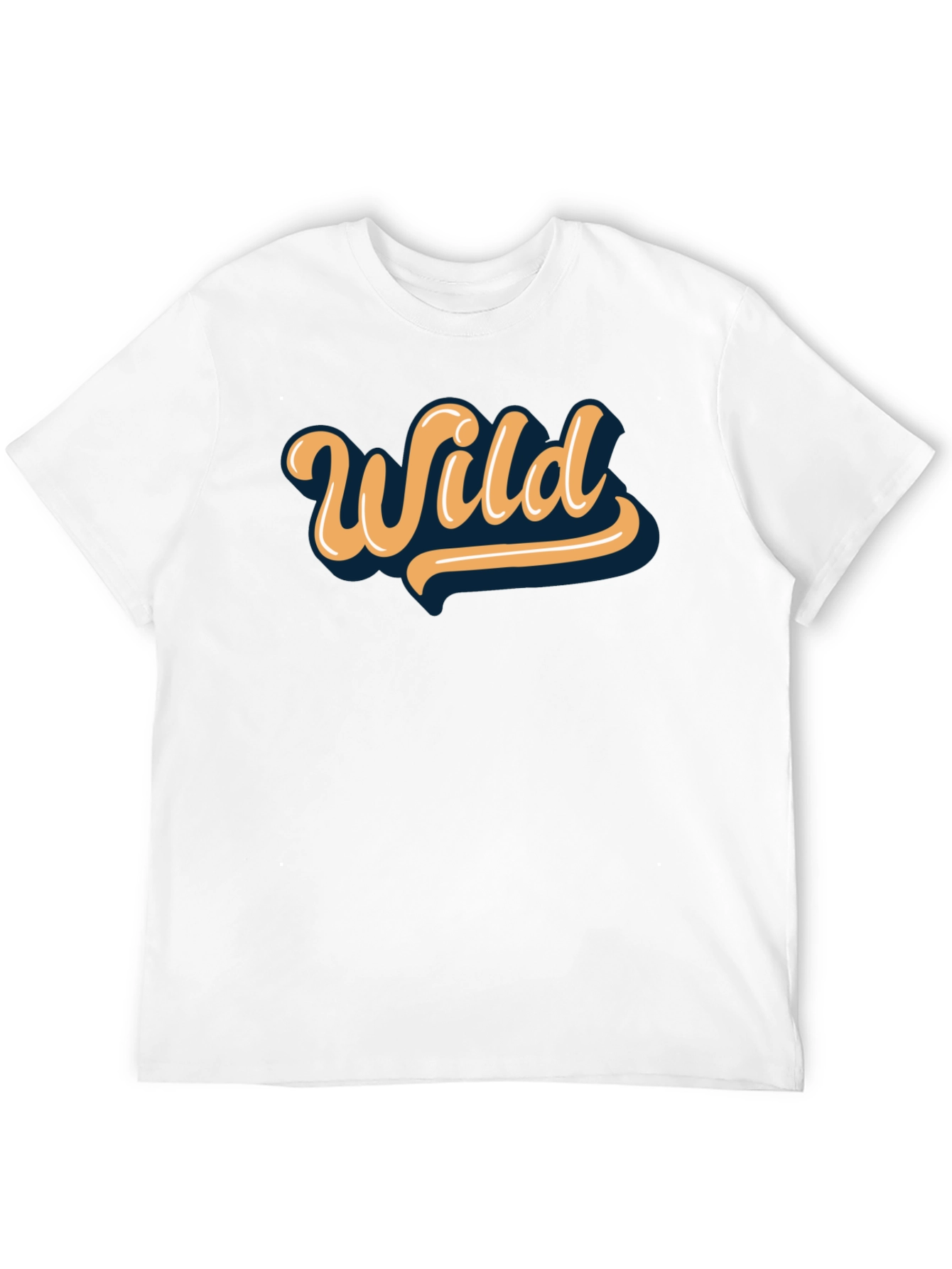 Wild Graphic Print Black T-Shirt