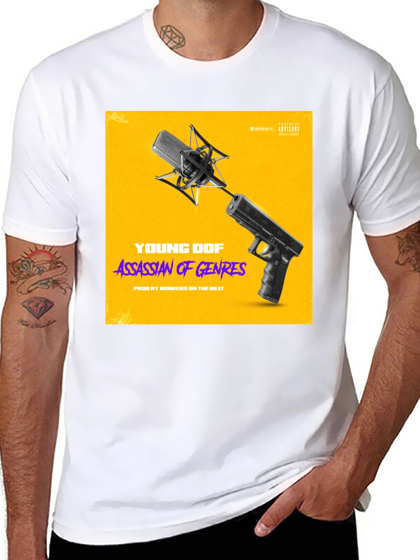 Young DOF Assassin of Genres Black T-Shirt