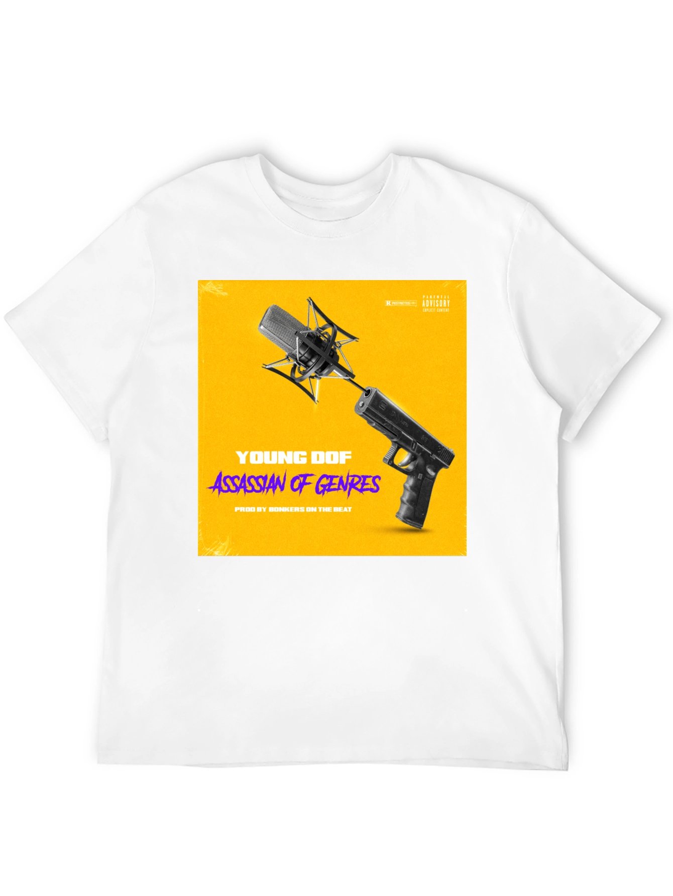 Young DOF Assassin of Genres Black T-Shirt