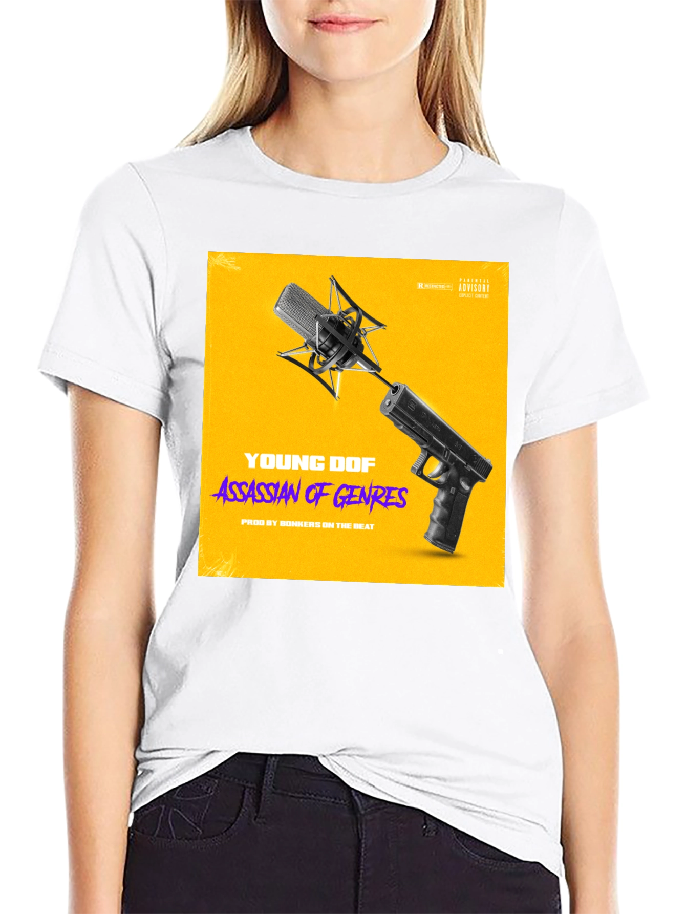 Young DOF Assassin of Genres Black T-Shirt
