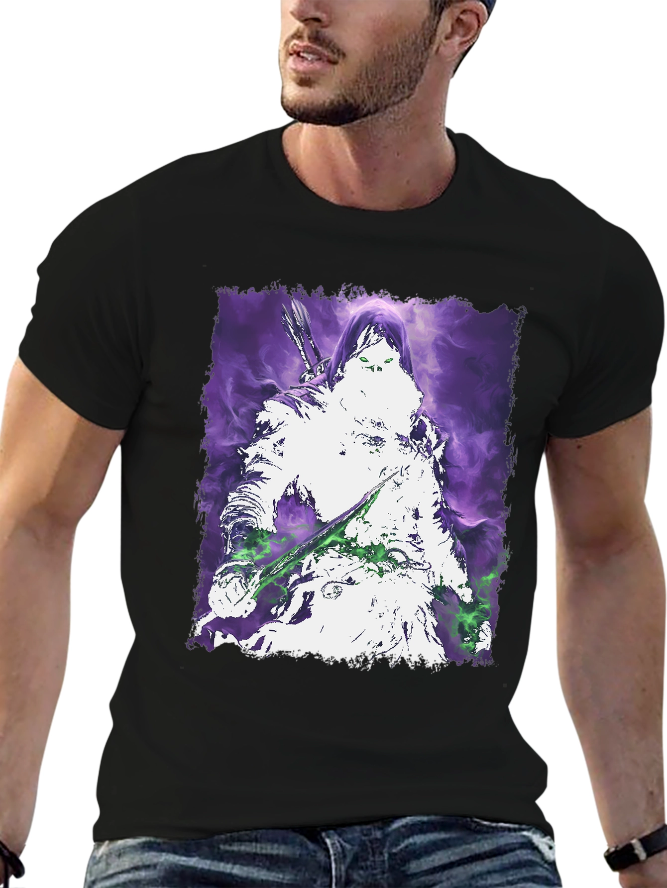 Mystic Warrior Graphic Tee - Black