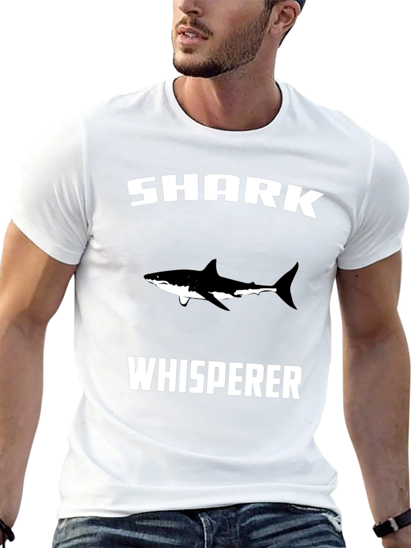 Shark Whisperer Graphic Tee - Black
