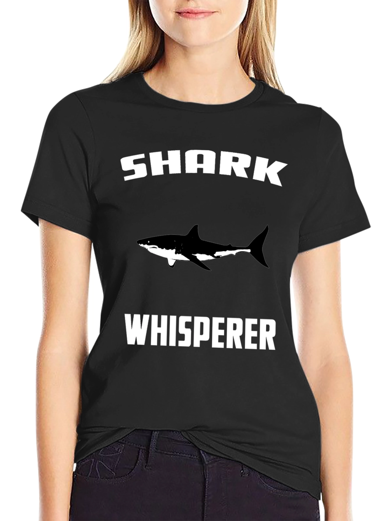 Shark Whisperer Graphic Tee - Black