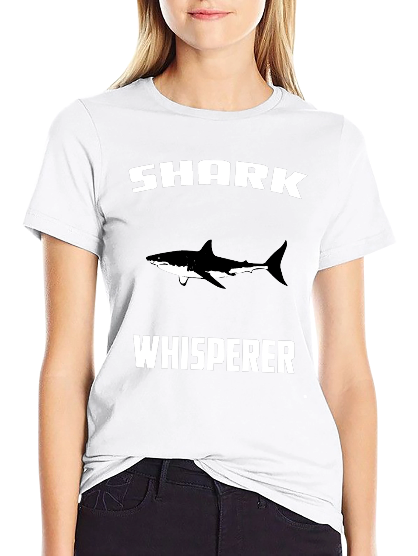 Shark Whisperer Graphic Tee - Black