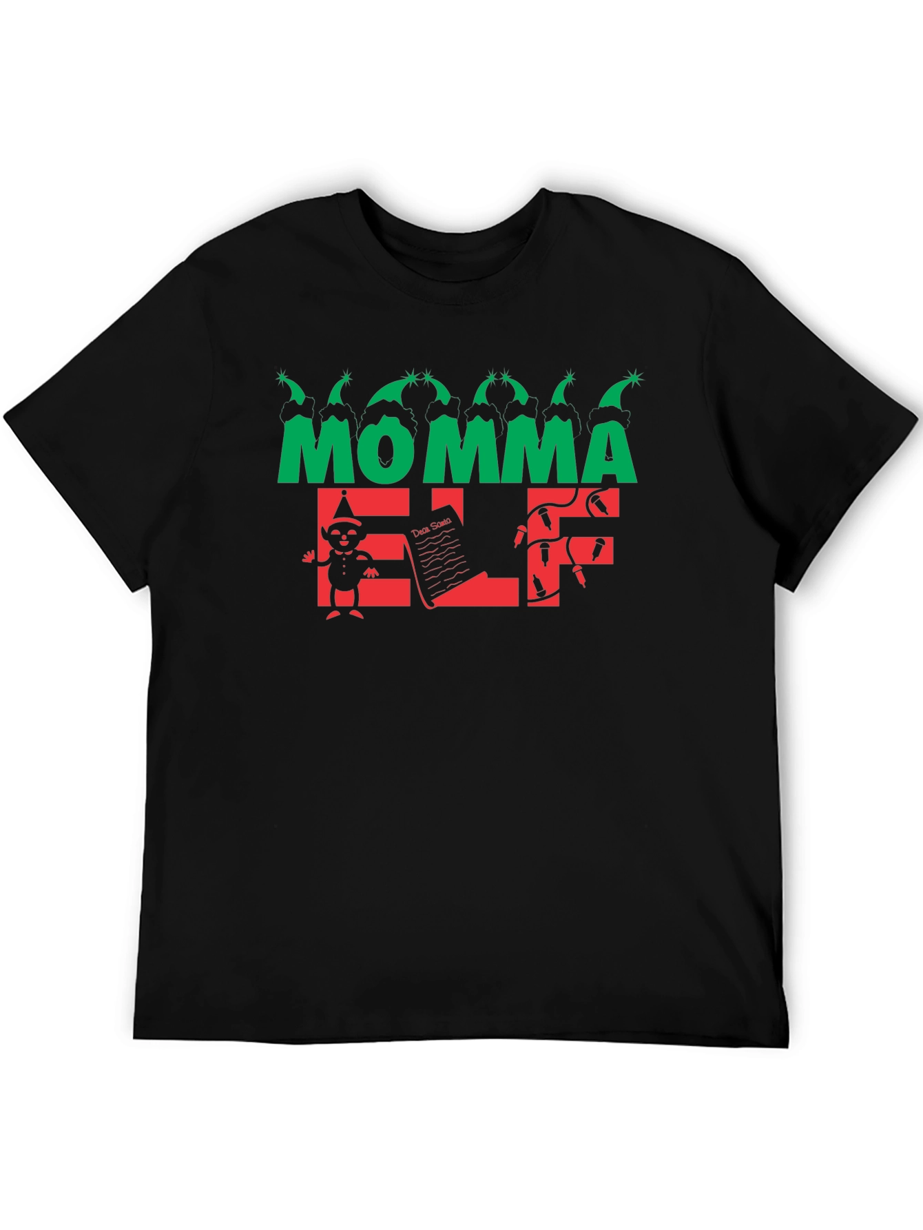 Momma Elf Christmas Shirt - Holiday Graphic Tee